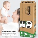 16 Coreless Rolls 4-Ply Wood Pulp Toilet Paper Natural Toilet Tissue Household Toilet Paper Thickened Kitchen Paper