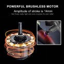 Deep Tissue Massage Gun with Touch-control 1300-3200rpm Electric Back Percussion Massager with 24-hour Long Battery Life 7-level