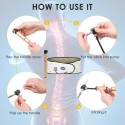 LEAMAI Lumbar Support Adjustable Lower Back Brace Stretcher Lumbar Traction Device
