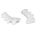 1 Pair Silicone Bunion Hallux Valgus Protector Finger Toe Separator Divider Spreader 4 Holes Thumb Valgus Guard Feet Care Tool