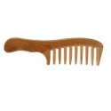 1 Pc Wooden Comb Natural Green Sandalwood Handmade Wide Tooth Wooden Comb Massage Comb Handmade Comb Hair Care