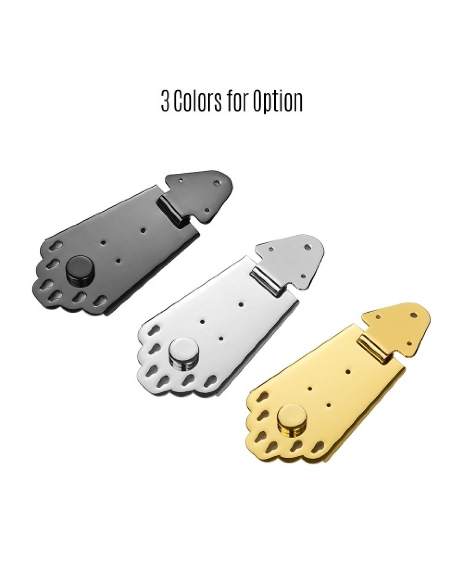 6 String Guitar Metal Tailpiece Bridge with Screws for Jazz Electric Guitar Musical Instrument Parts Black