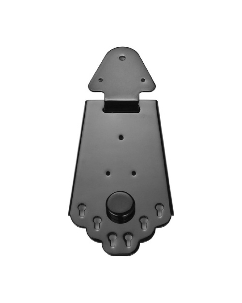 6 String Guitar Metal Tailpiece Bridge with Screws for Jazz Electric Guitar Musical Instrument Parts Black