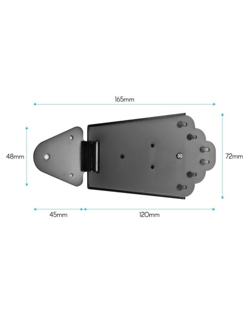 6 String Guitar Metal Tailpiece Bridge with Screws for Jazz Electric Guitar Musical Instrument Parts Black
