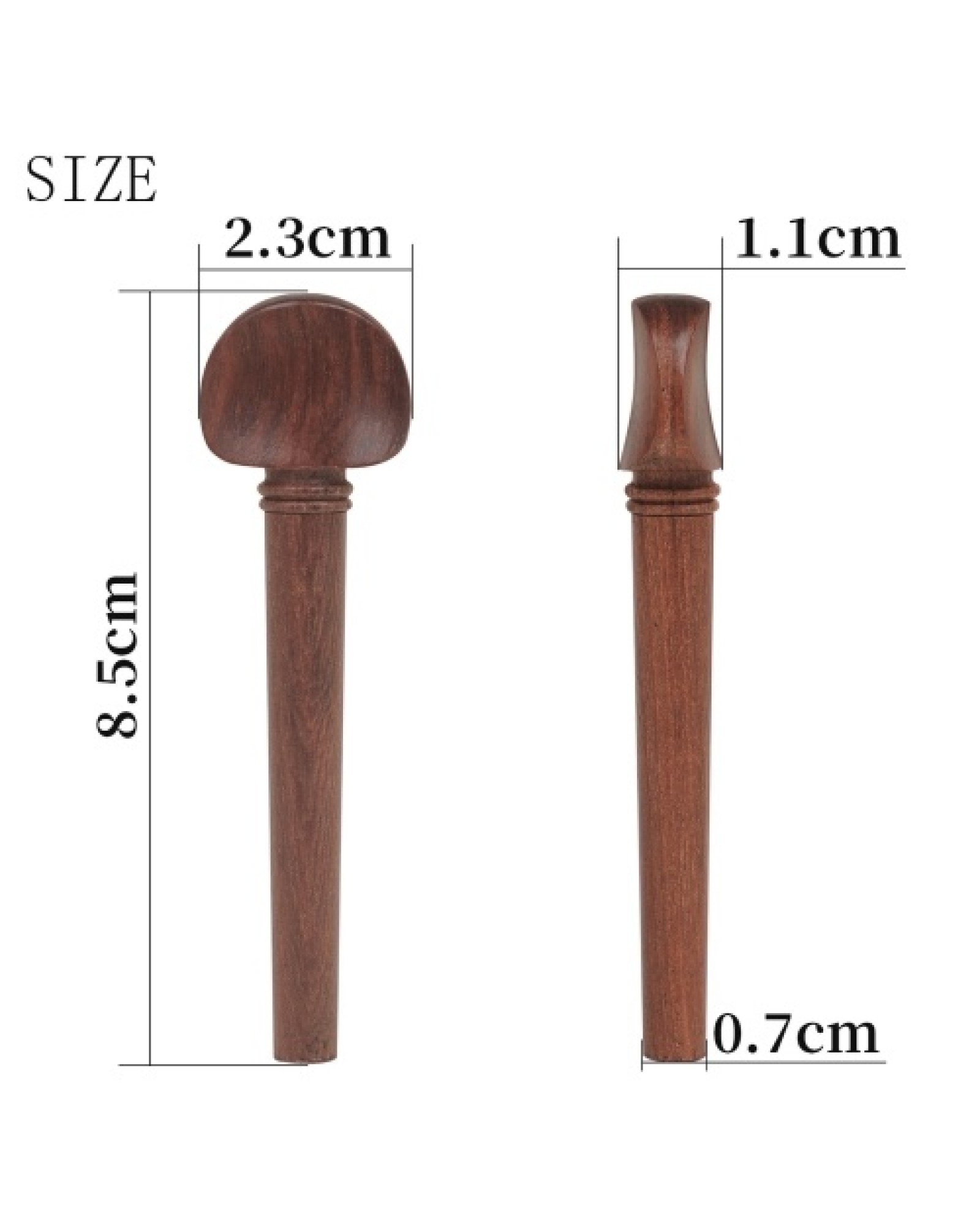OUD Pegs Mahogany Pegs with Persian Eye Pegs Set for Oud 12pcs