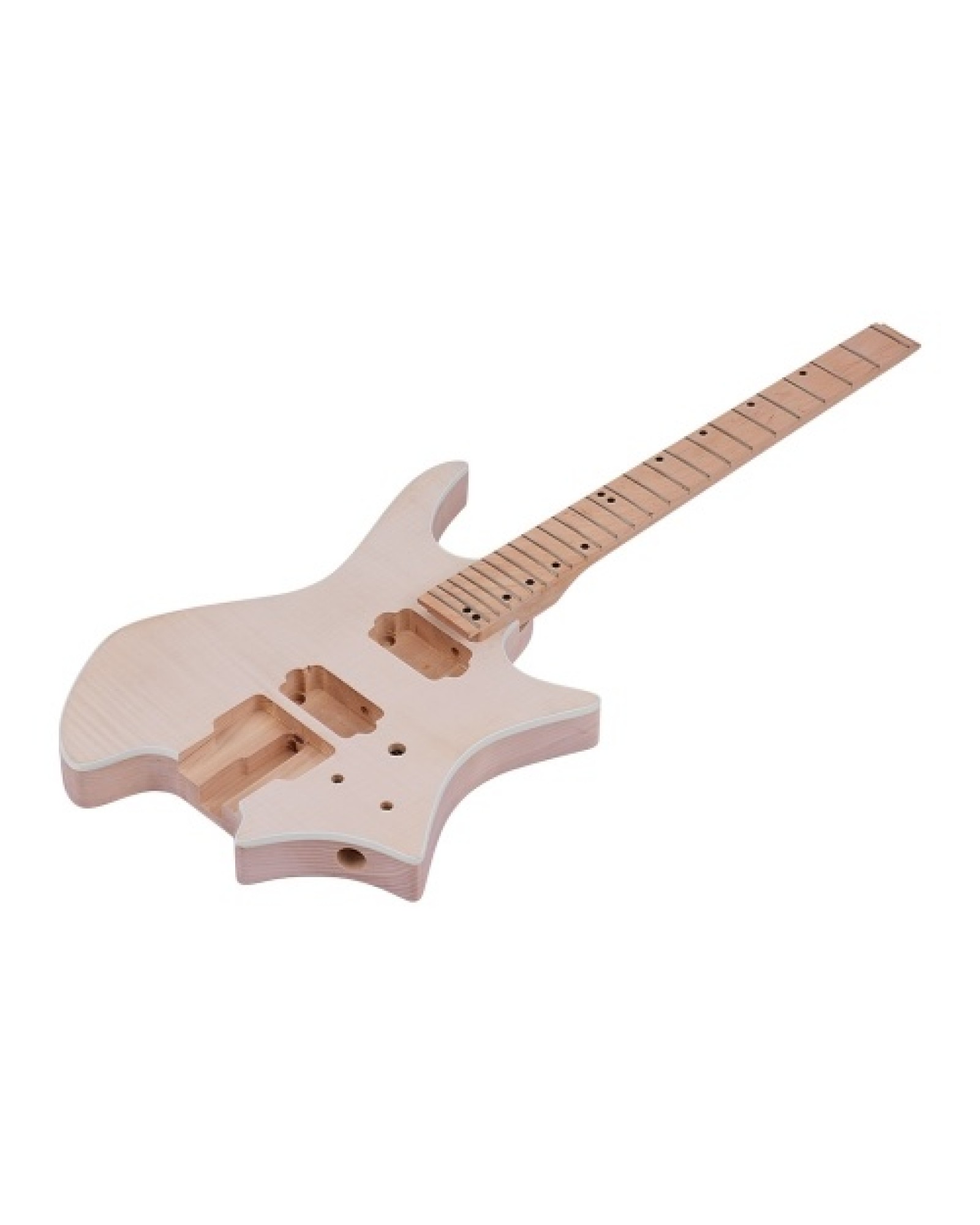 WT-3 Unfinished DIY Electric Guitar Kit Basswood Body Maple Wood Fingerboard Guitar Neck Without Headstock