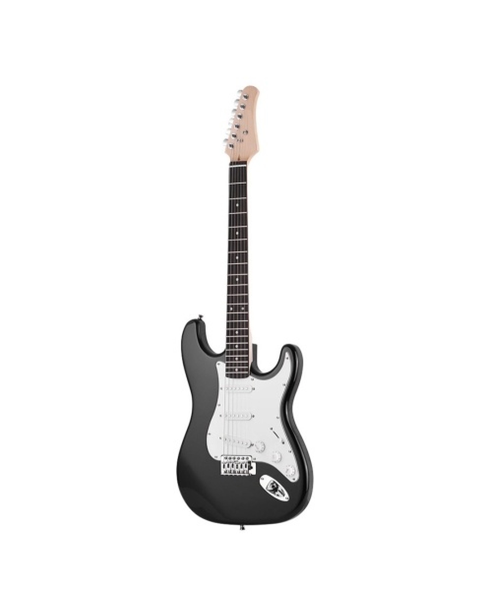 Electric Guitar Solid Wood Paulownia Body Maple Neck 21 Frets 6 String with Speaker Pitch Pipe Guitar Bag Strap Picks Right Hand
