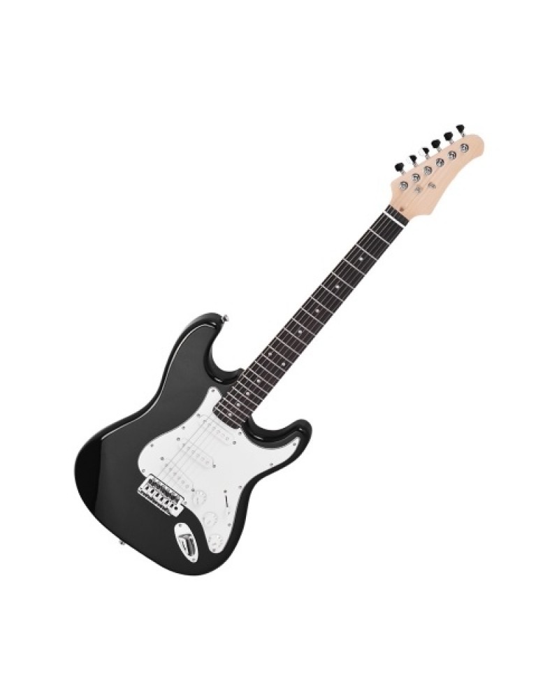 Electric Guitar Solid Wood Paulownia Body Maple Neck 21 Frets 6 String with Speaker Pitch Pipe Guitar Bag Strap Picks Right Hand