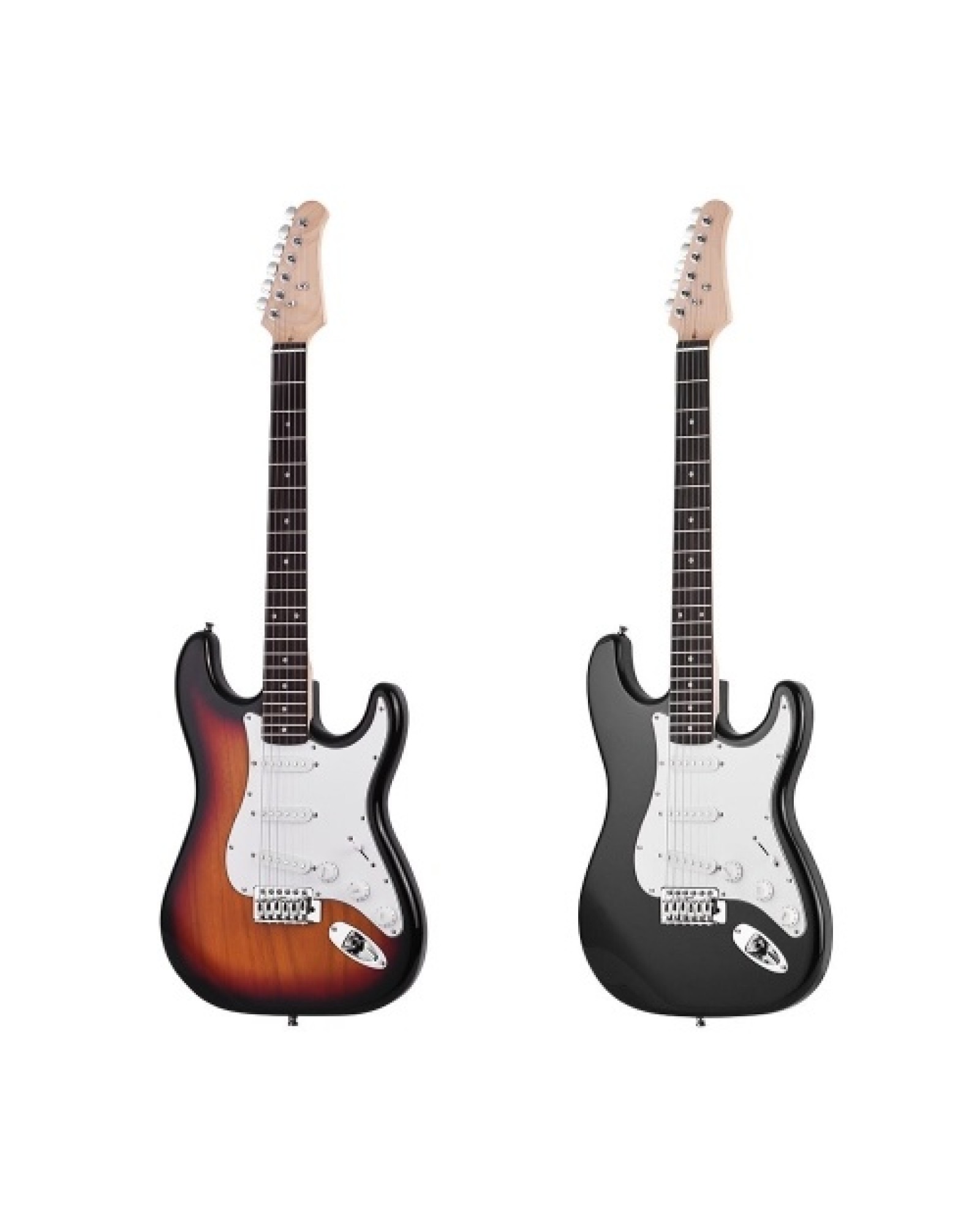 Electric Guitar Solid Wood Paulownia Body Maple Neck 21 Frets 6 String with Speaker Pitch Pipe Guitar Bag Strap Picks Right Hand