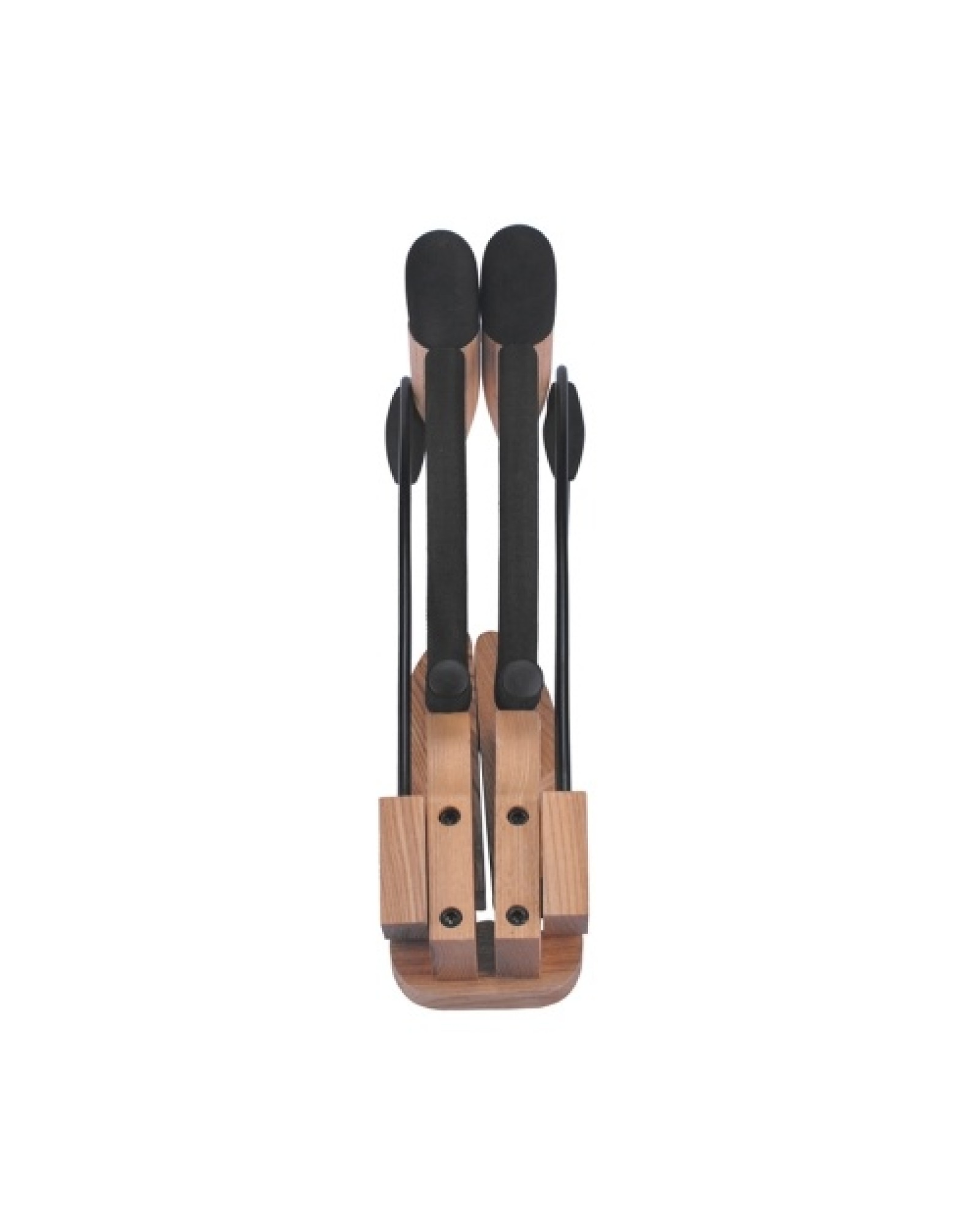 Hardwood Collapsible Folding Musical Instrument Stand Bracket Holder for Acoustic Folk Classical Guitar Cello Natural Wood Color