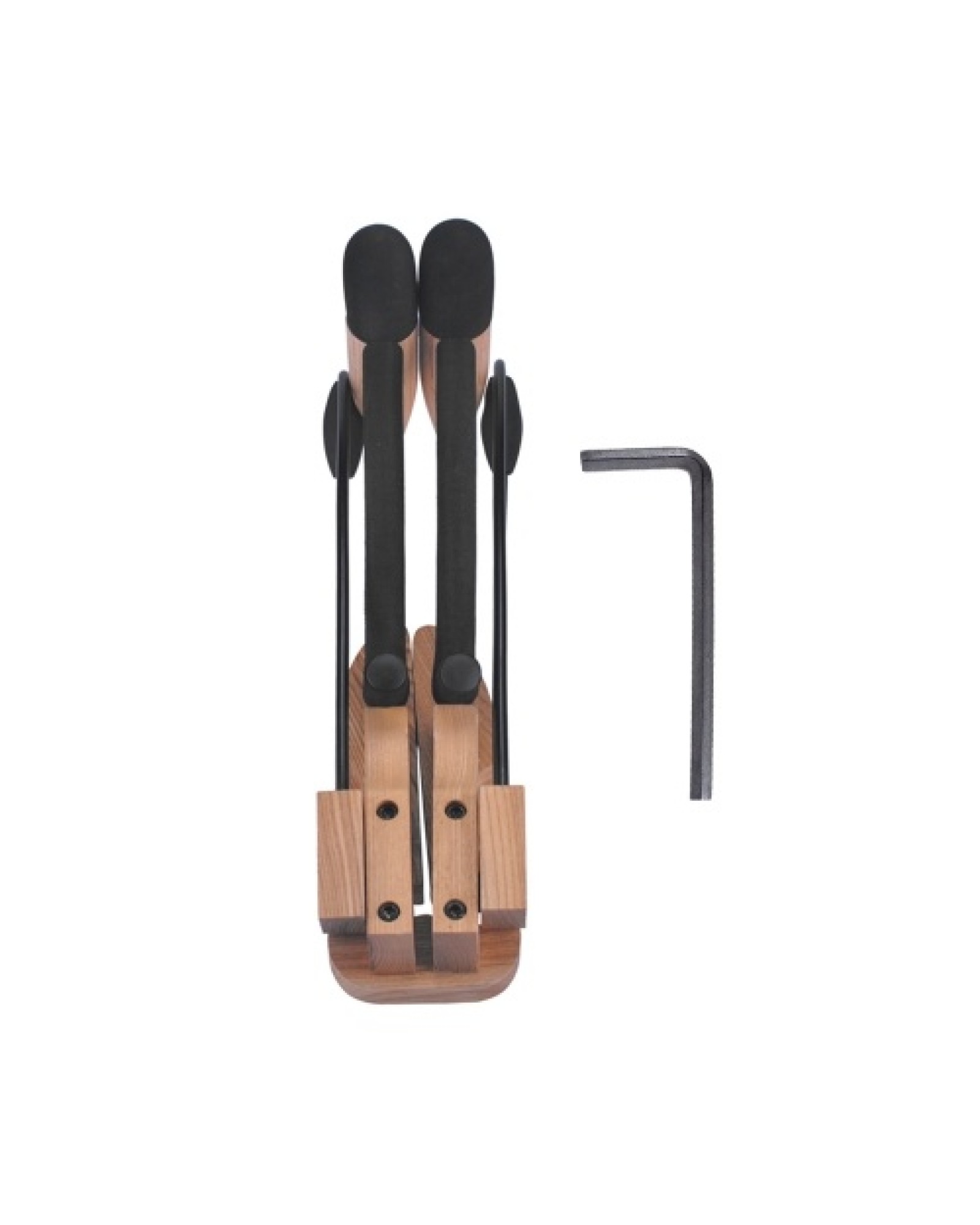 Hardwood Collapsible Folding Musical Instrument Stand Bracket Holder for Acoustic Folk Classical Guitar Cello Natural Wood Color