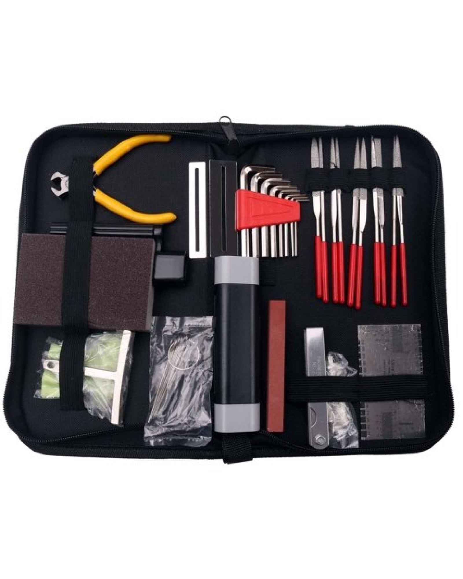 57 PCS Guitar Tool Kit with Carry Bag, Repair Maintenance Tools