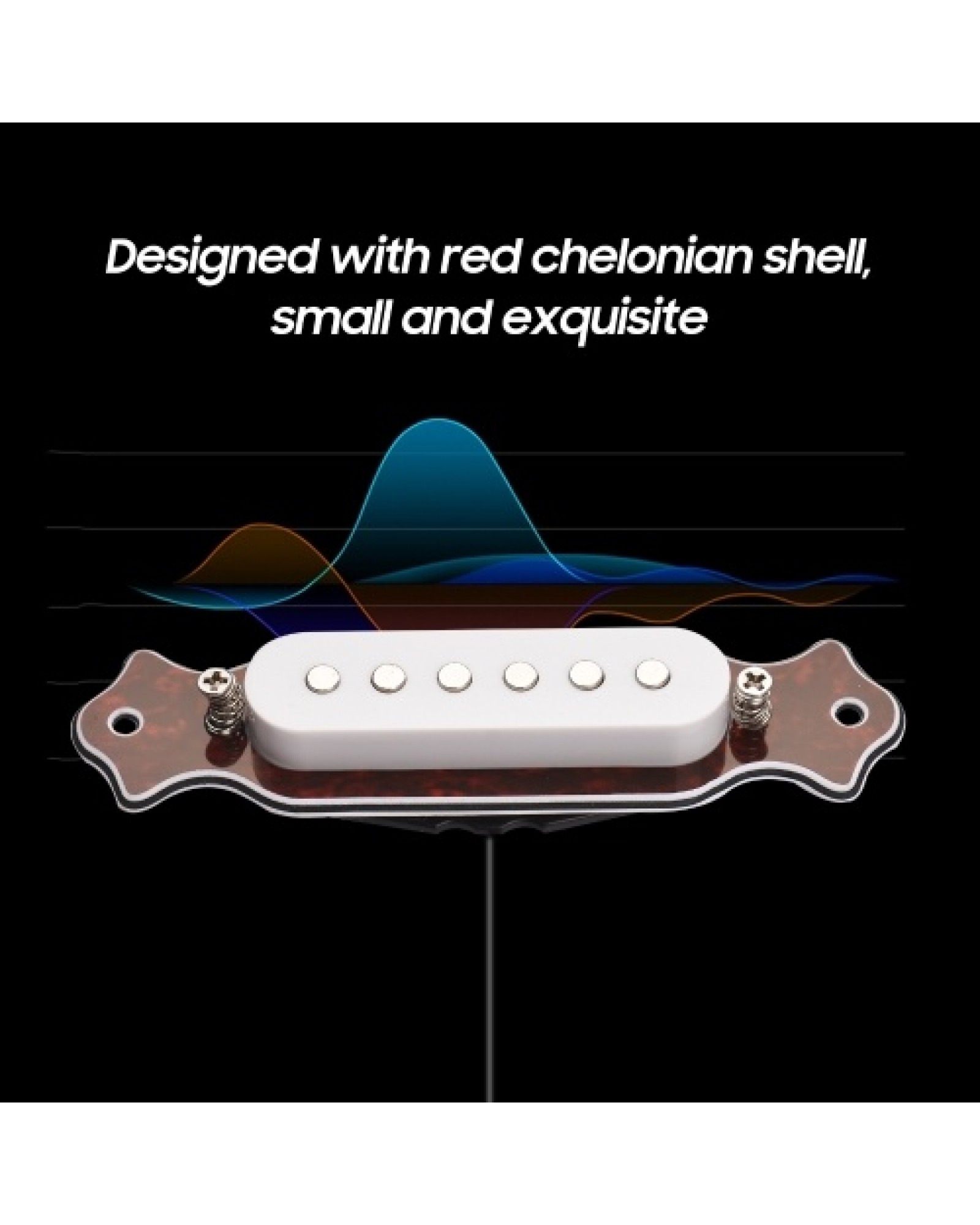 Guitar Magnetic Single Coil Noiseless Pickup Folk Acoustic Guitar Sound Hole Pickup Electric Guitar Pickup Wiring with Volume an
