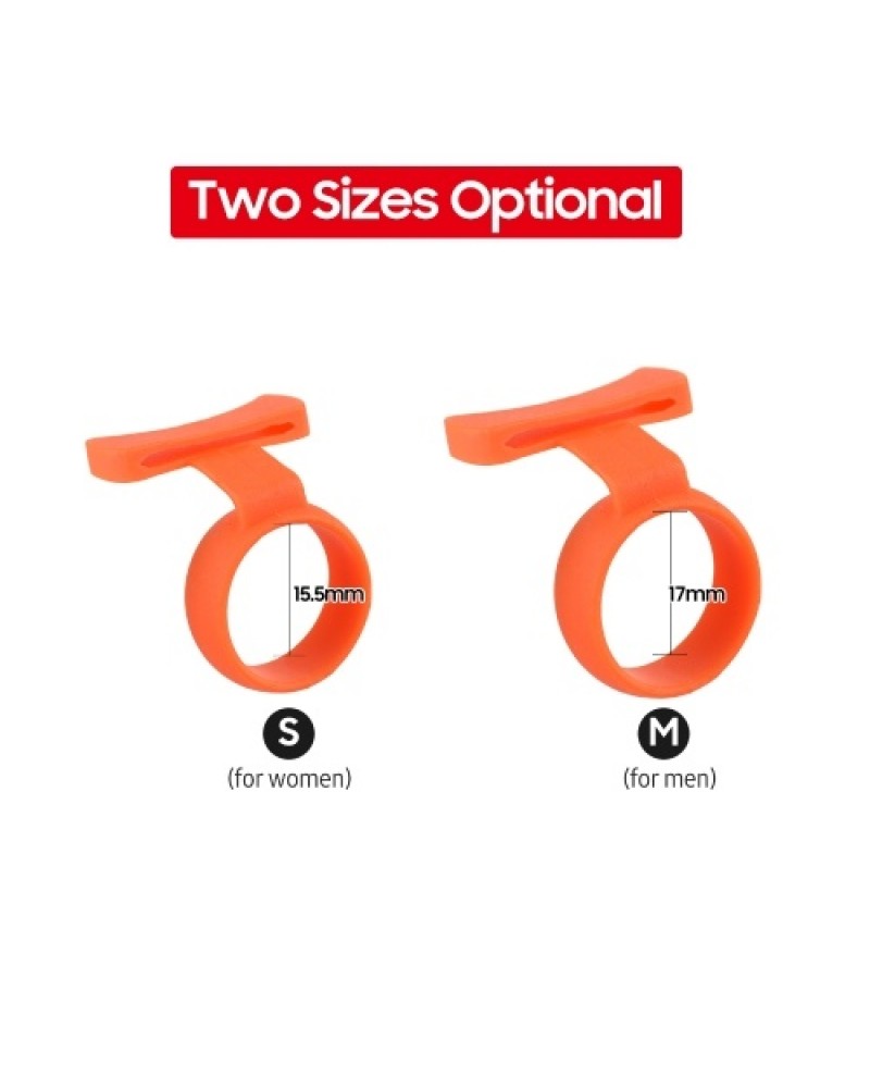 BOBAO Anti-slip Guitar Finger Pick Holder Silicone Finger Stall with 3 Picks/Storage Box Strumming Accessory for Acoustic Guitar