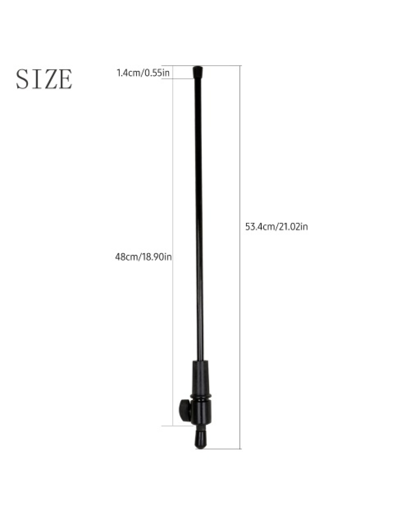 Cello Endpin Universal End Pin Cellos Accessory Telescopic Carbon Fiber Pole Ebony Foot with Non-slip Rubber