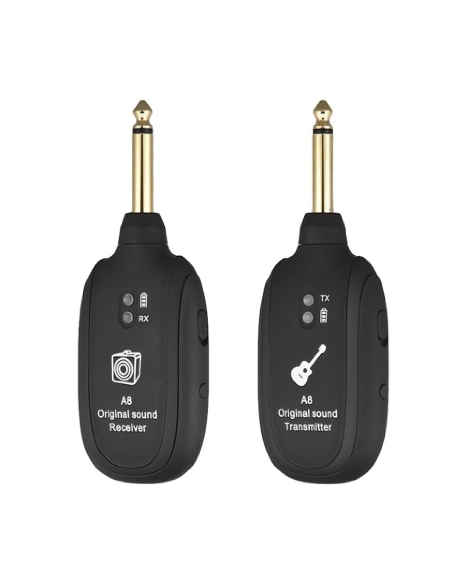 A8 UHF Wireless Guitar Transmitter Receiver Set for Electric Guitars Bass Violin