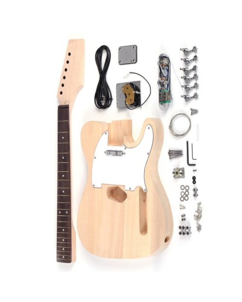 Tele Style Unfinished DIY Electric Guitar Kit