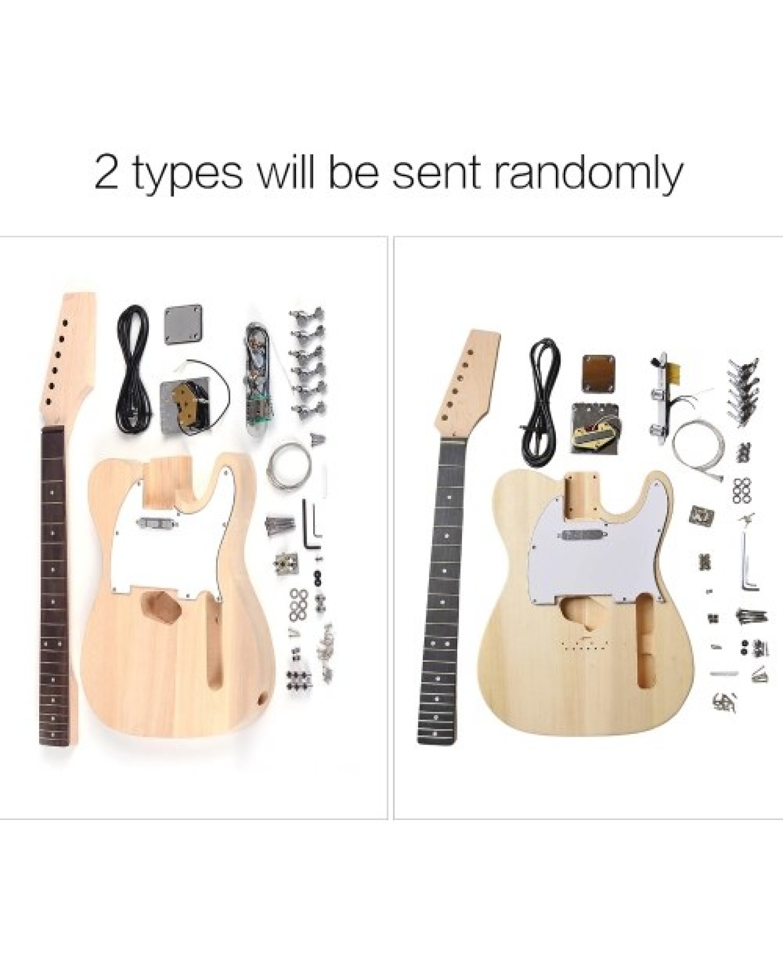 Tele Style Unfinished DIY Electric Guitar Kit