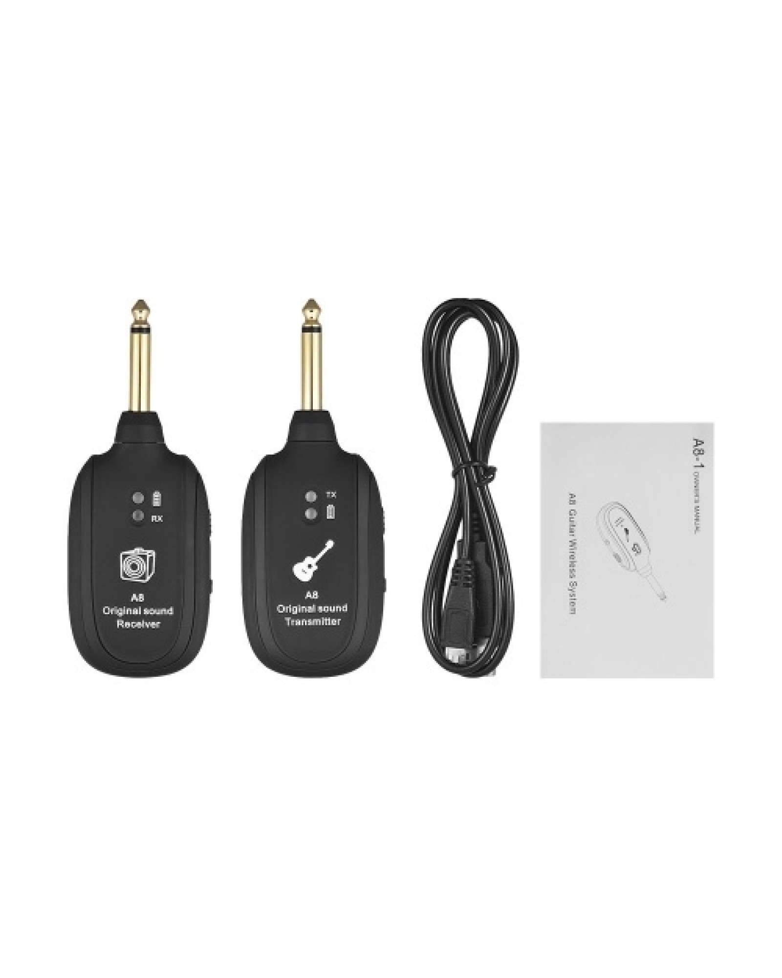 A8 UHF Wireless Guitar Transmitter Receiver Set for Electric Guitars Bass Violin