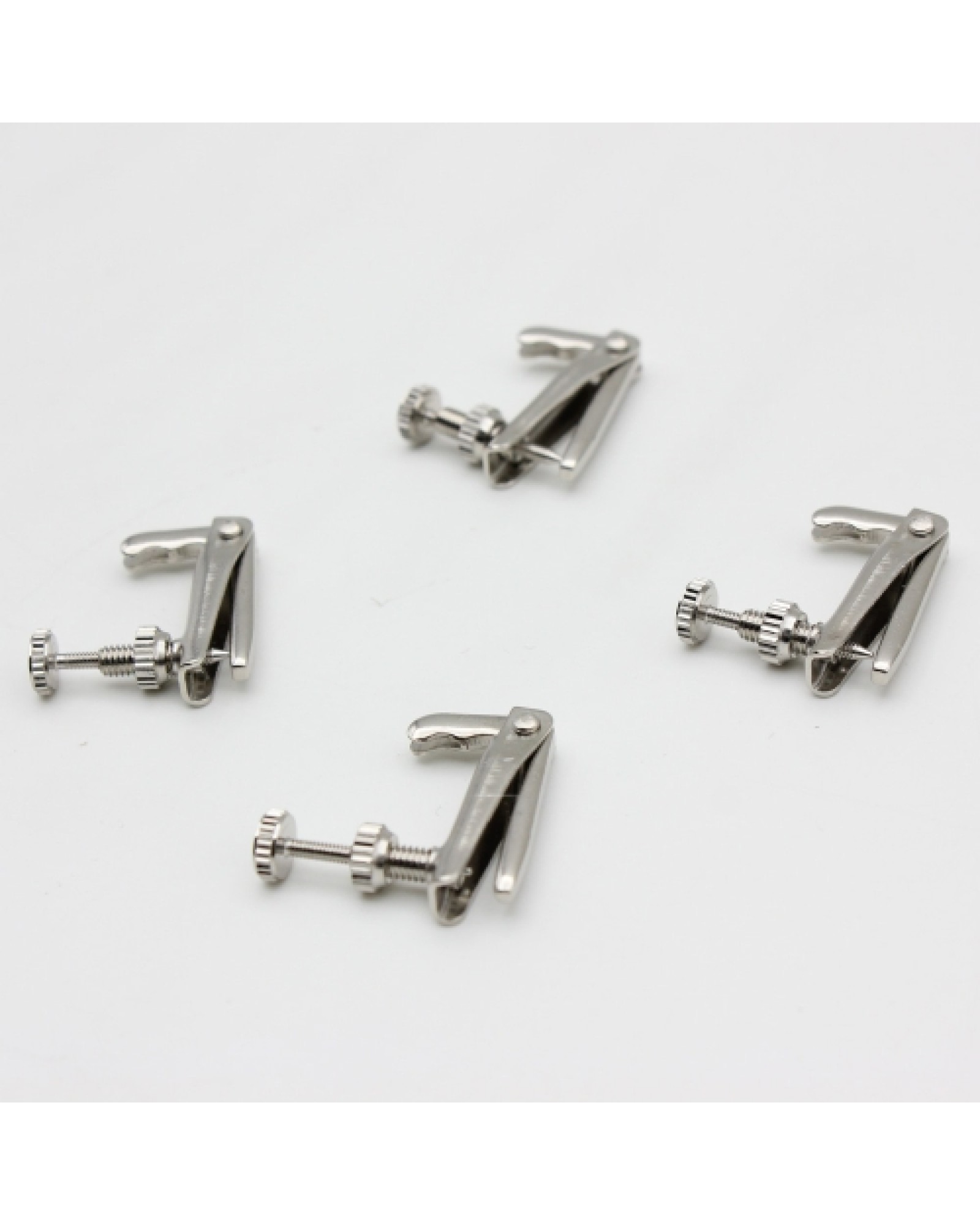 4pcs Violin Fine Tuner Adjuster Copper Nickel Alloy Silver for 3/4 4/4 Size Violin Accessories