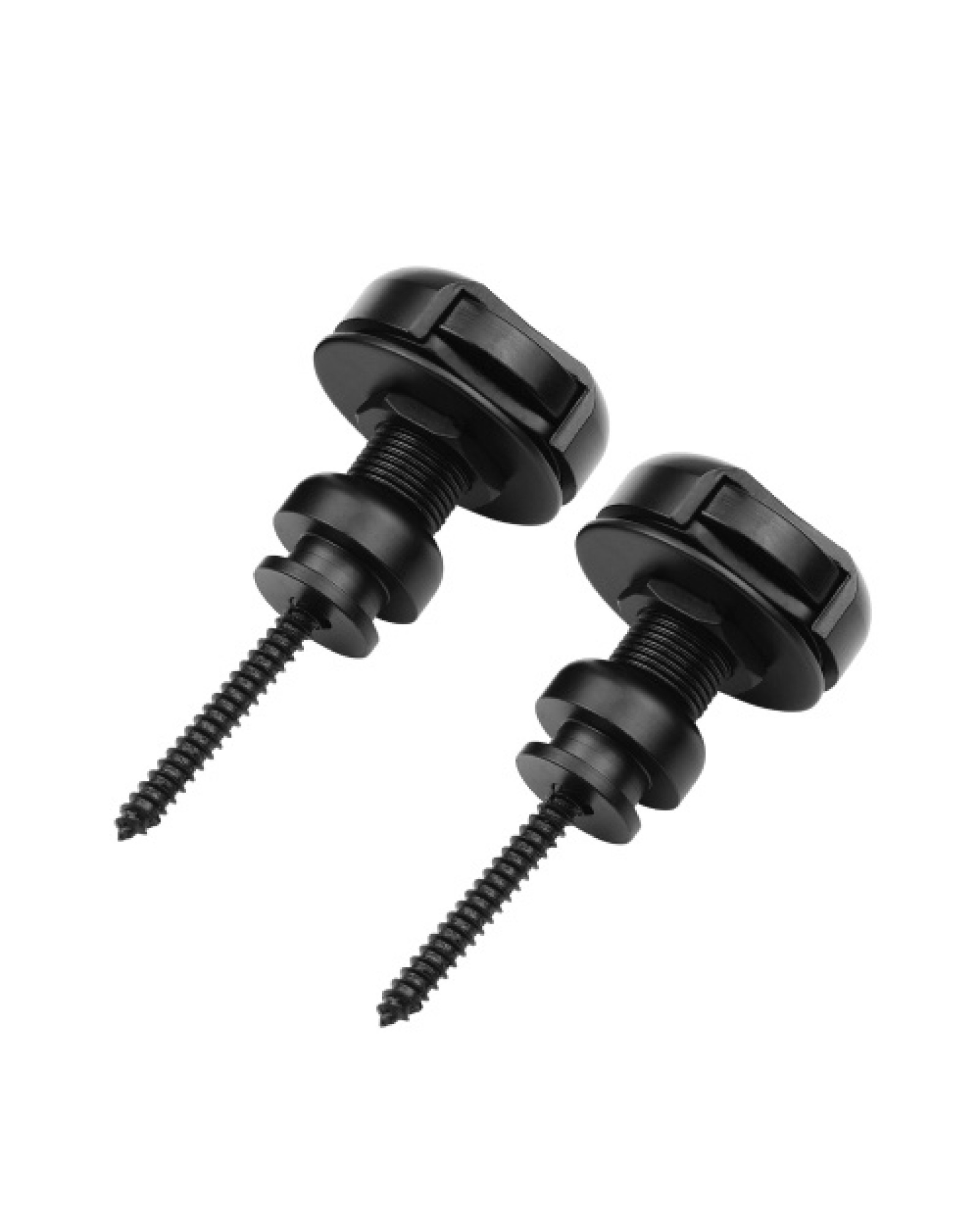 2pcs Guitar Strap Locks Metal Security Quick Release Strap Buttons Retainer Silver for Acoustic Electric Guitars Bass