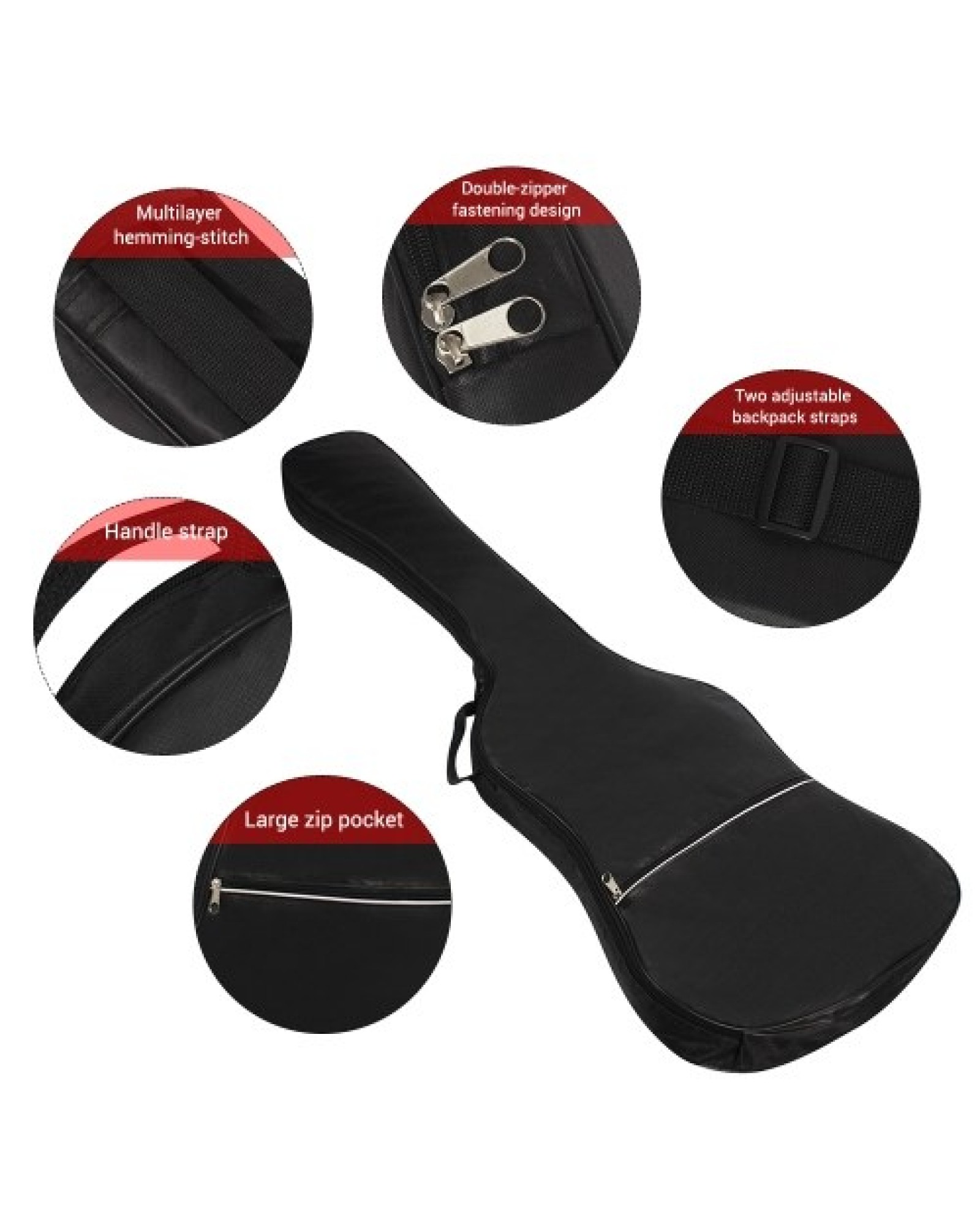 Electric Bass Guitar Bag Backpack