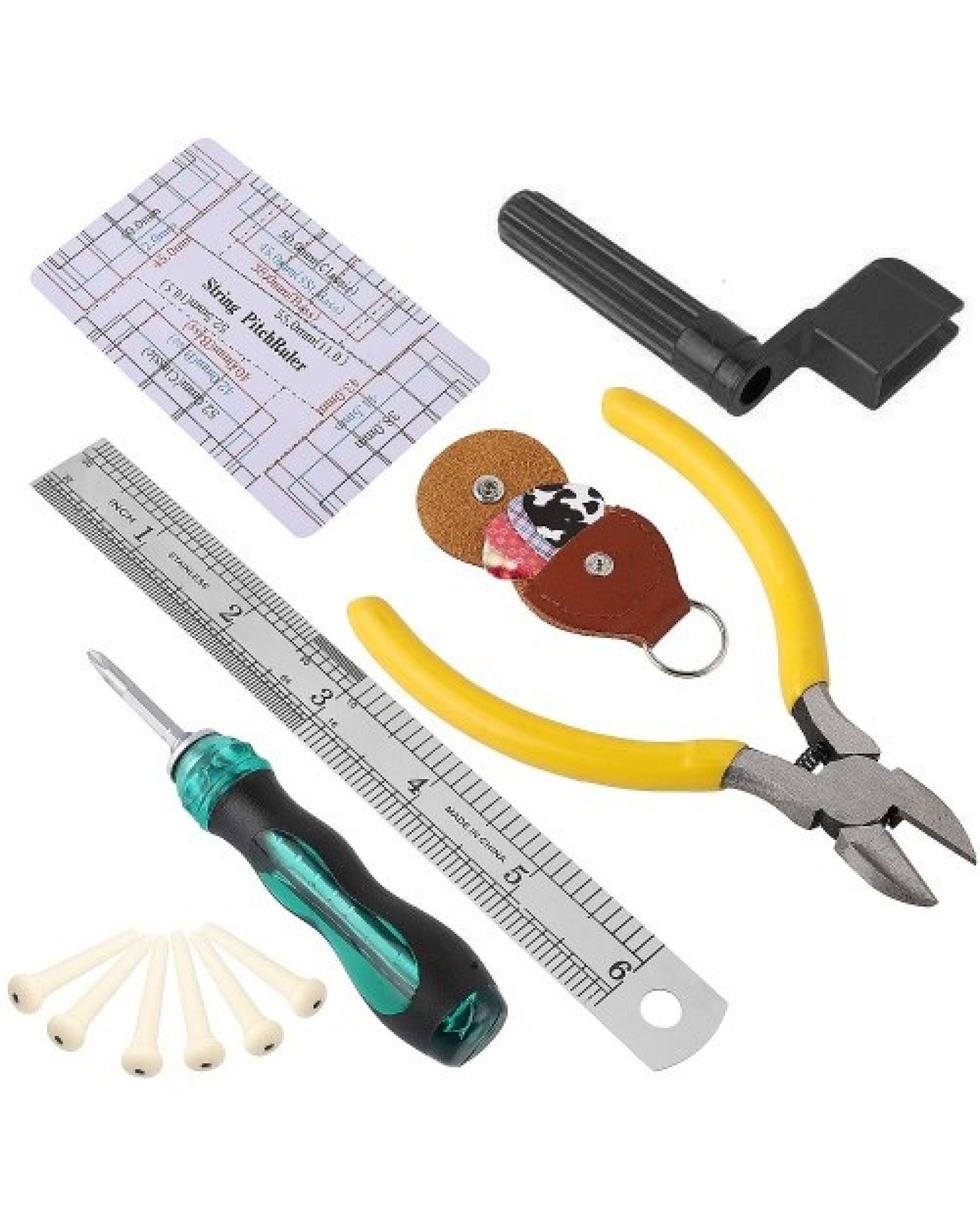 Guitar Repairing Tool Kit Electric Acoustic Guitar Ukulele Repairing Maintenance Cleaning Tool Accessories Kit