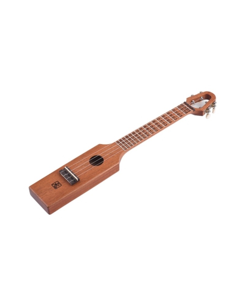 23" Acoustic Concert Ukulele Ukelele Uke Mahogany Wood Portable Compact Size With Carved Musical Scale &amp; Chord Chart Carry B