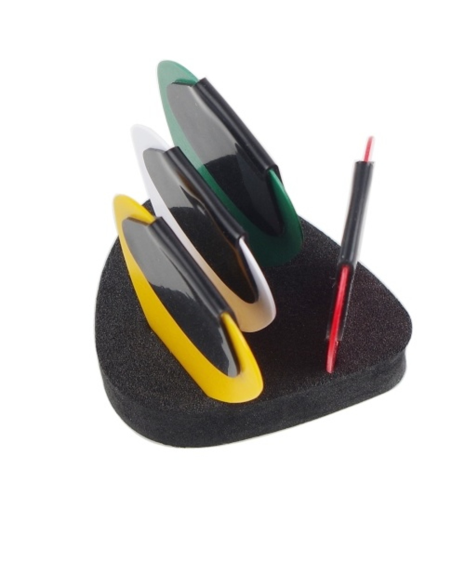 Guitar Picks &amp; Guitar Picks Holder Set 10pcs Plectrum Paddles Celluloid Guitar Pick 2pcs Pickholders EVA Stick-on Holder Eas