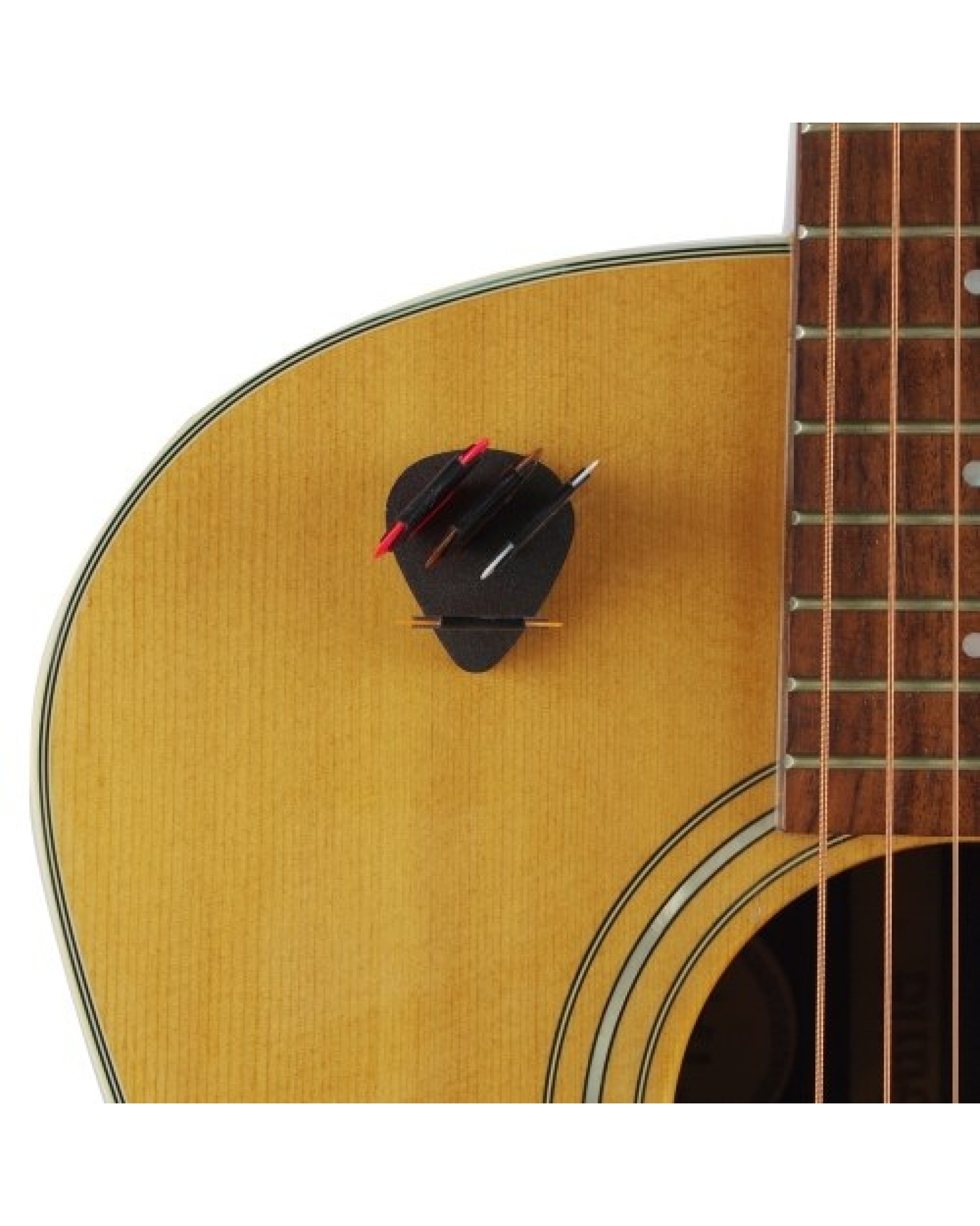 Guitar Picks &amp; Guitar Picks Holder Set 10pcs Plectrum Paddles Celluloid Guitar Pick 2pcs Pickholders EVA Stick-on Holder Eas