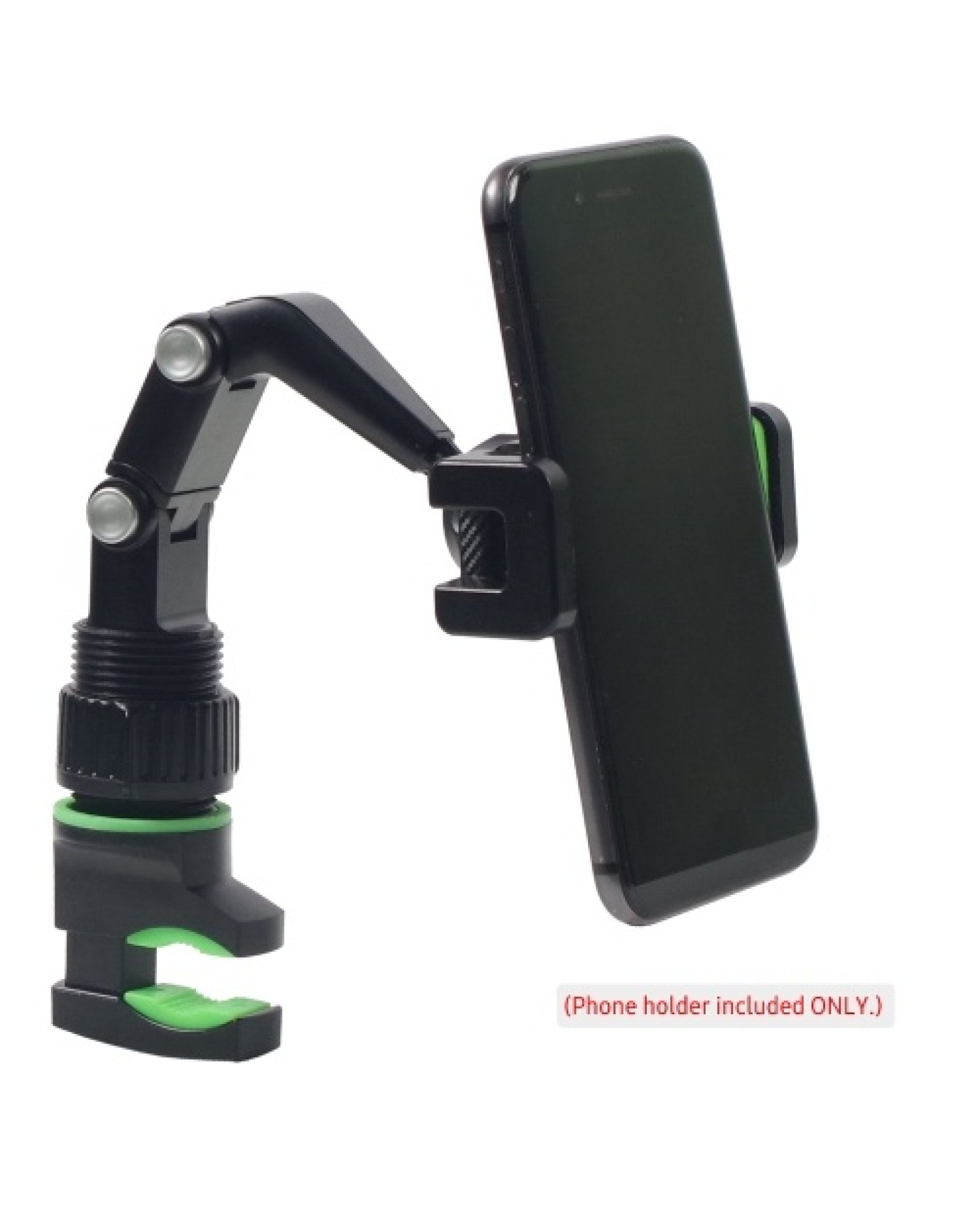 Phone Holder for Guitar Head Mic Stand Music Stand 360-degree Rotatable Smartphone Clip with 10 Guitar Picks Wiping Cloth