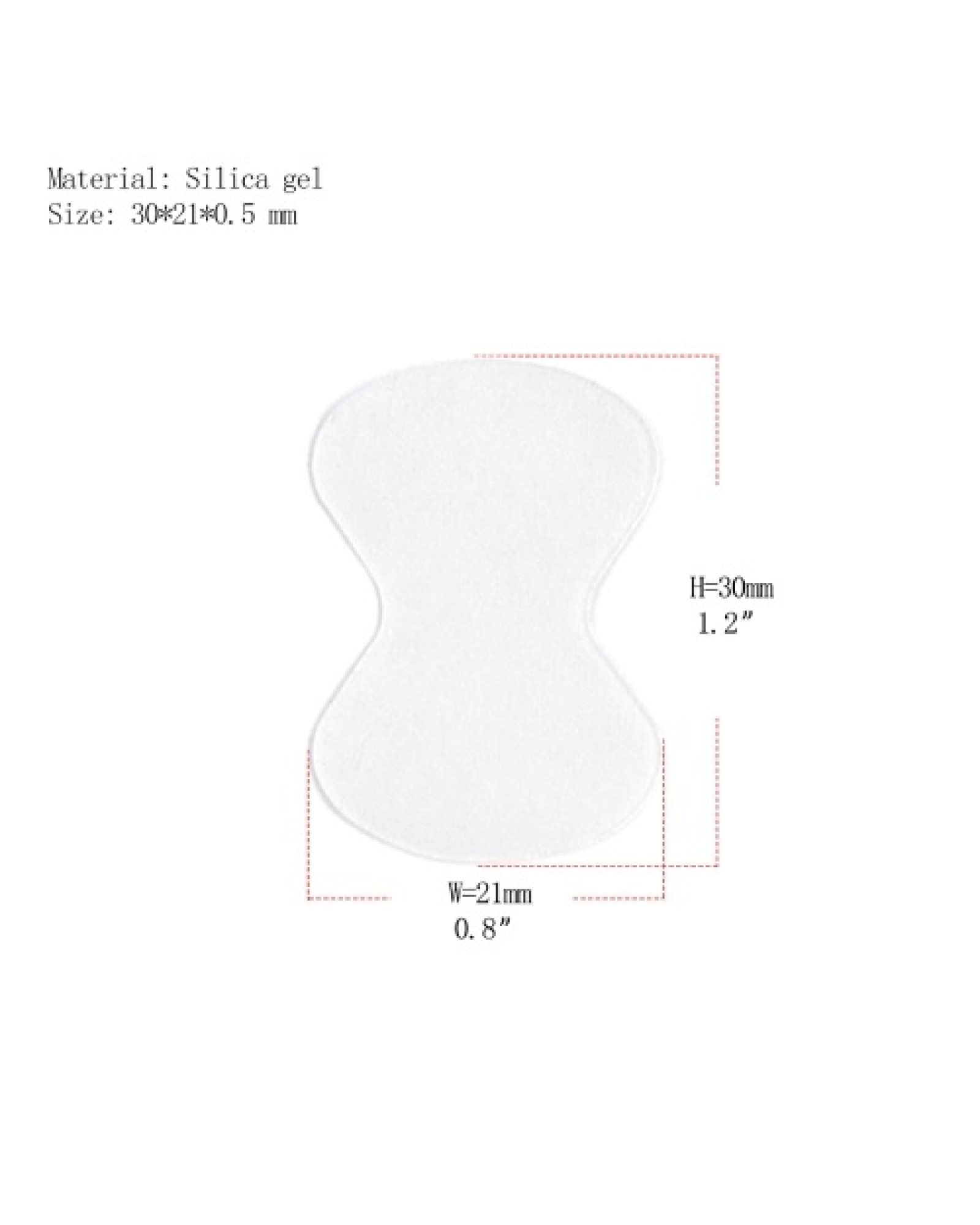 10 PCS Guitar Pick Grip 0.5mm Adhesive Silica Gel Guitar Picks Anti-skid Sticker for Acoustic Folk Electric Guitar Picks Jazz Pi