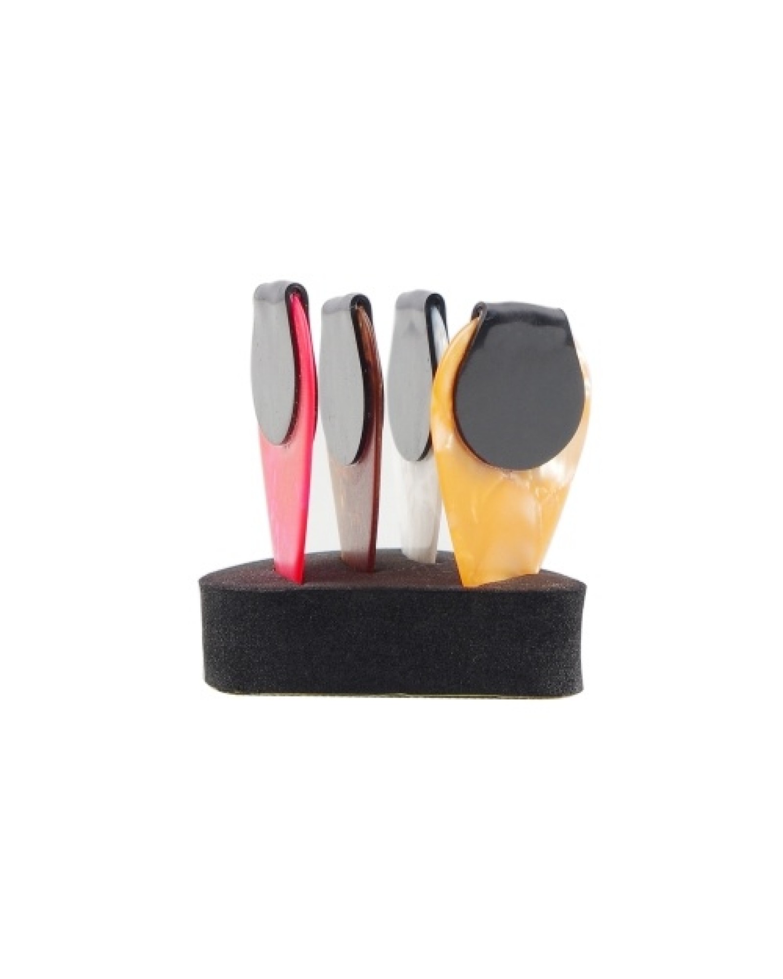 Guitar Paddles &amp; Anti-slip Sticker &amp; Guitar Picks Holder Set 10pcs Guitar Picks &amp; 10pcs Anti-skid Stickers &amp; 2pc