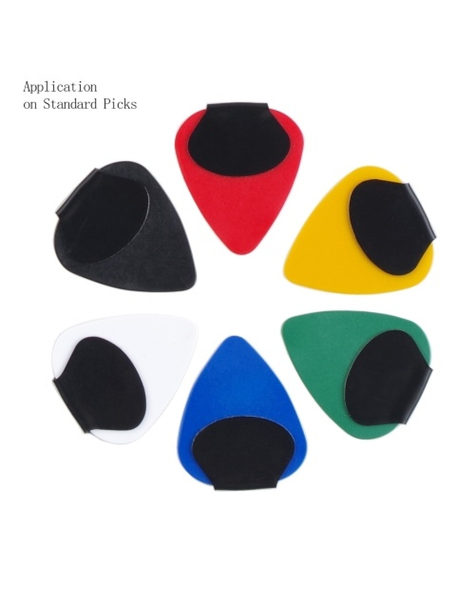 Guitar Paddles &amp; Anti-slip Sticker &amp; Guitar Picks Holder Set 10pcs Guitar Picks &amp; 10pcs Anti-skid Stickers &amp; 2pc