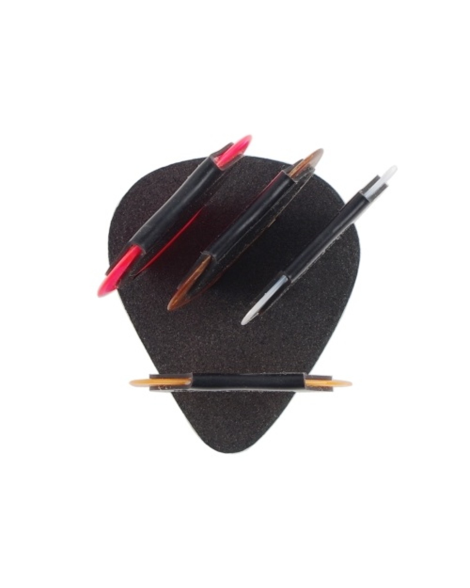 Guitar Paddles &amp; Anti-slip Sticker &amp; Guitar Picks Holder Set 10pcs Guitar Picks &amp; 10pcs Anti-skid Stickers &amp; 2pc