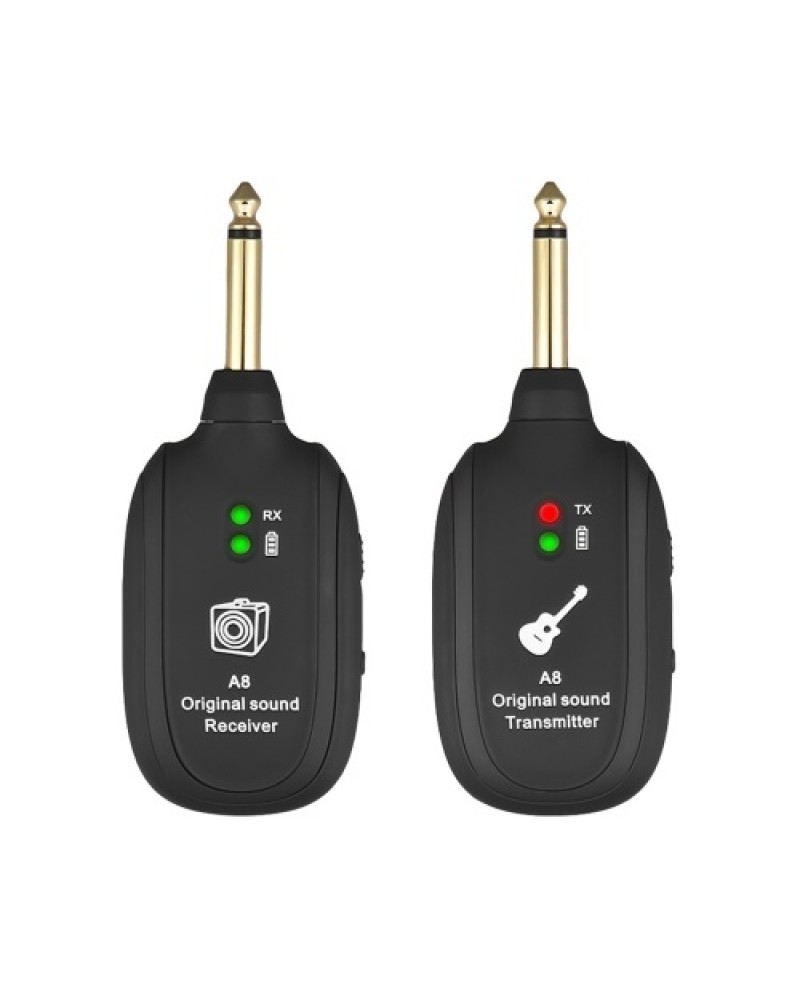 UHF Guitar Wireless System Transmitter Receiver