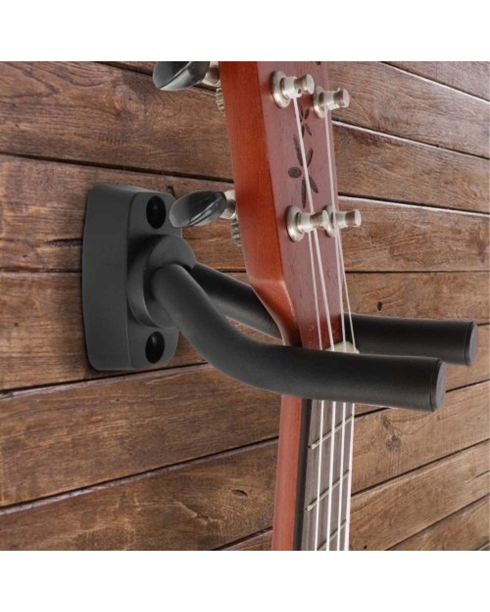 4Pcs Guitar Hangers Wall Mount Guitar Holder Guitar Ukulele Bass Support Display