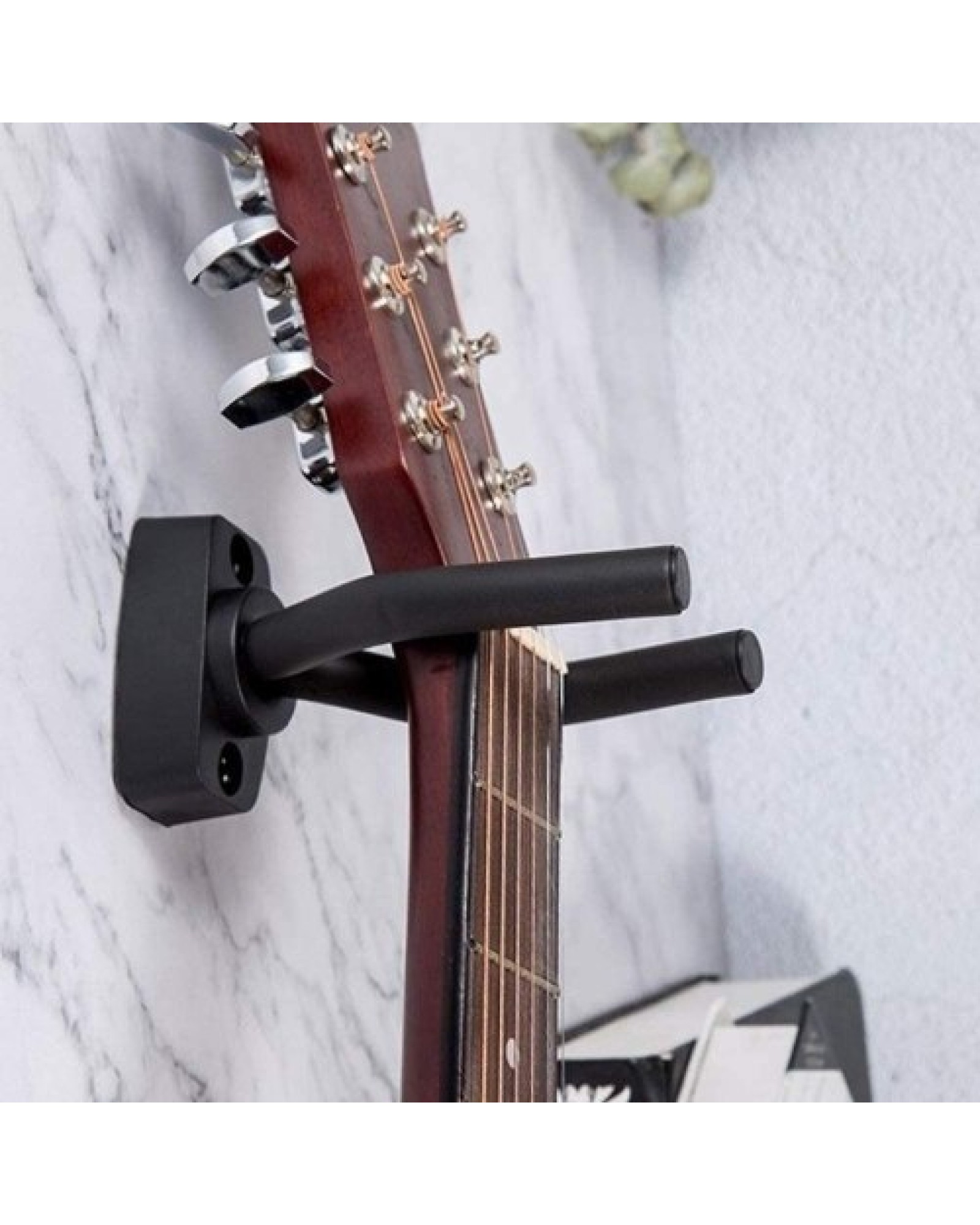 4Pcs Guitar Hangers Wall Mount Guitar Holder Guitar Ukulele Bass Support Display