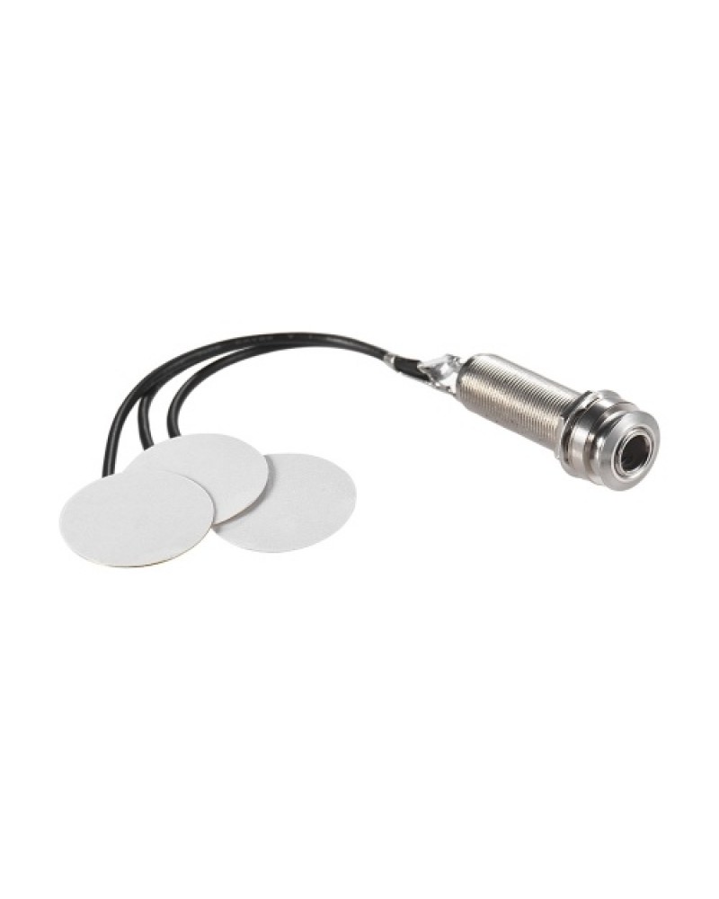 Kalimba Pickup 3 Transducer Pickup System Self-adhesive Thumb Piano Mbira Mono Piezo Pickup with Buzzer