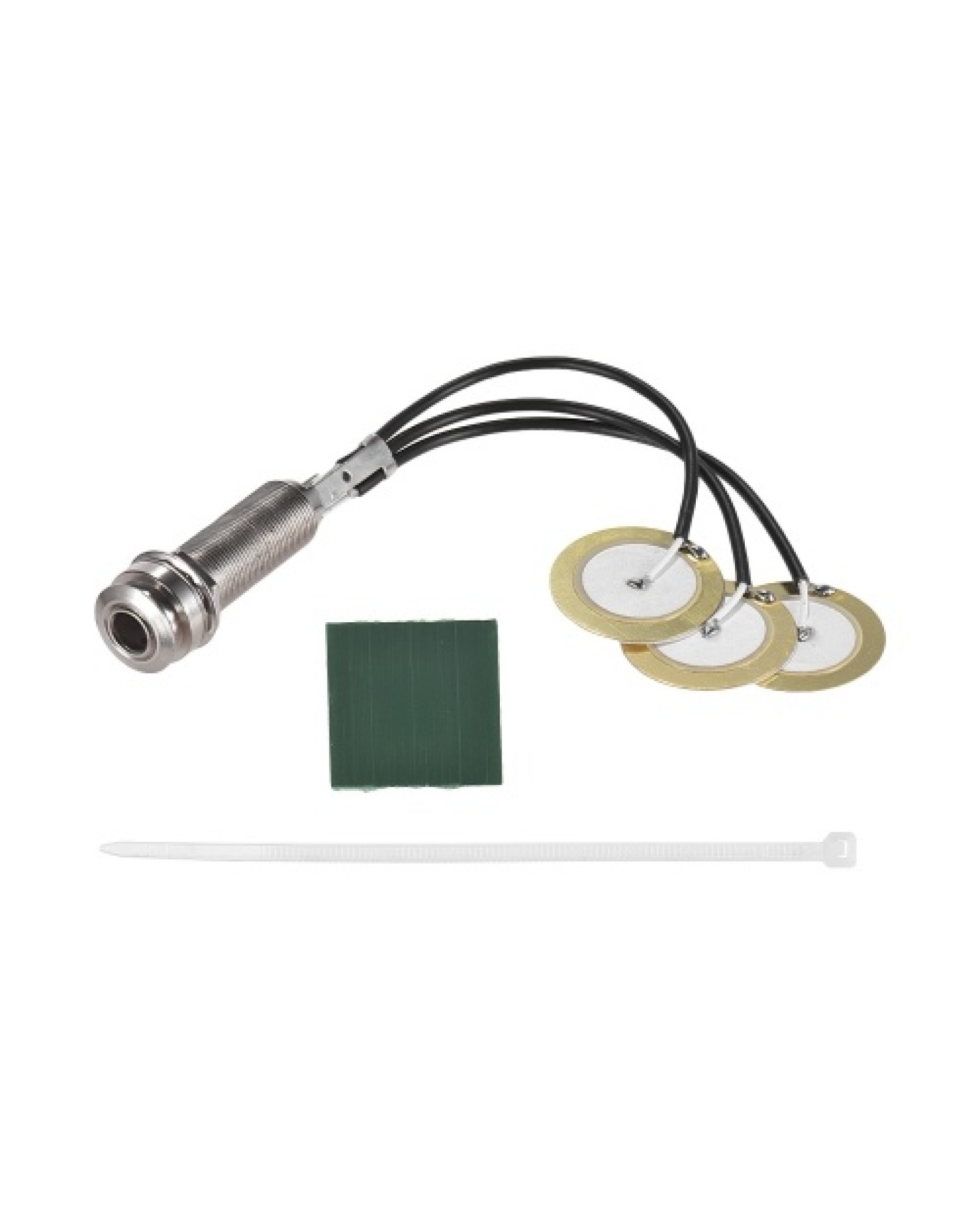 Kalimba Pickup 3 Transducer Pickup System Self-adhesive Thumb Piano Mbira Mono Piezo Pickup with Buzzer