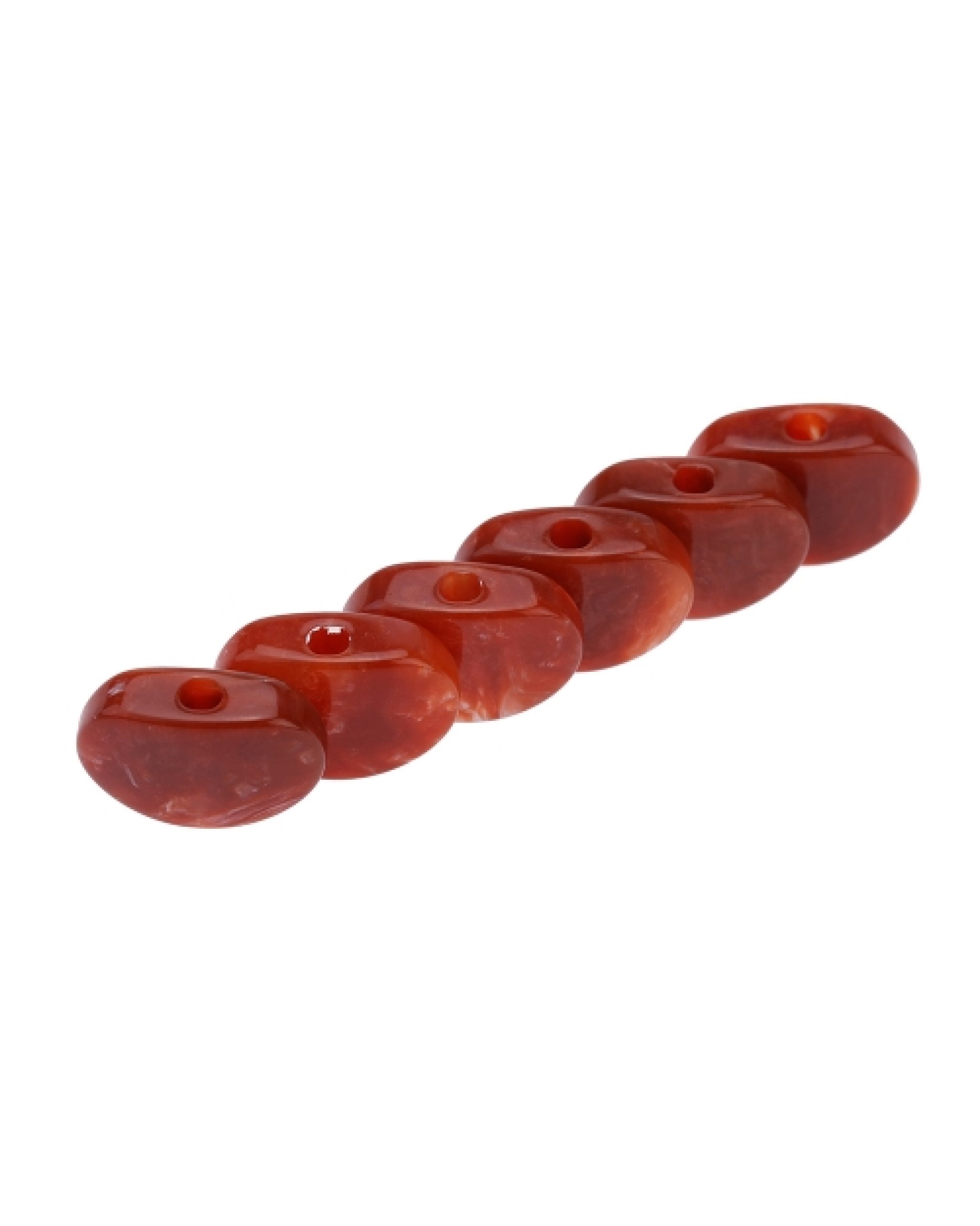 Oval Acrylic Pearliod Buttons Machine Tuner Knobs Guitar Parts for Guitar Tuning Pegs Dark Red (6pcs)