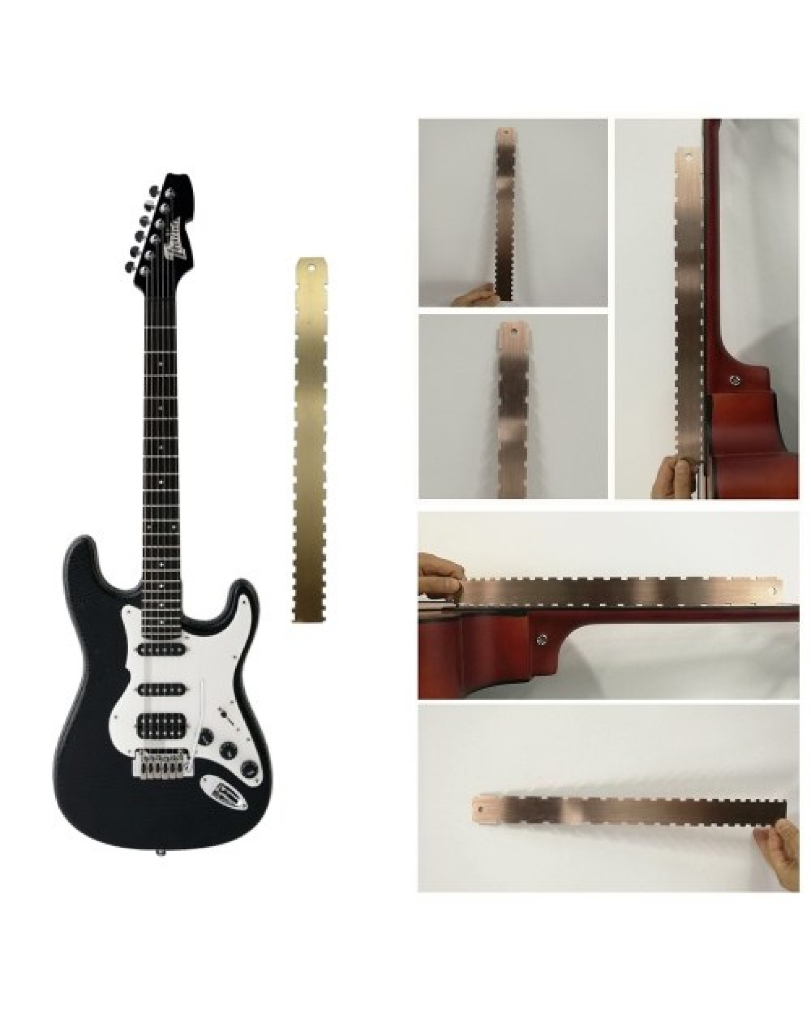 Guitar Neck Notched Ruler Stainless Steel