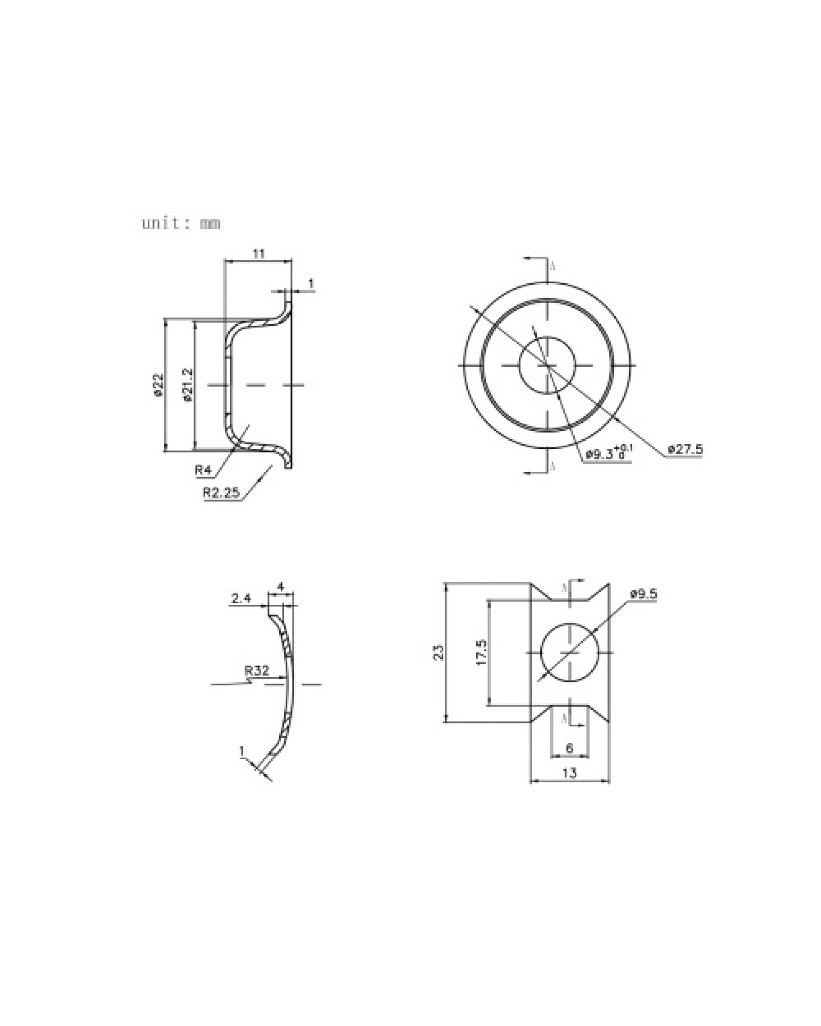 TL Electric Guitar Jack Plates Covers Recessed Output Ferrule