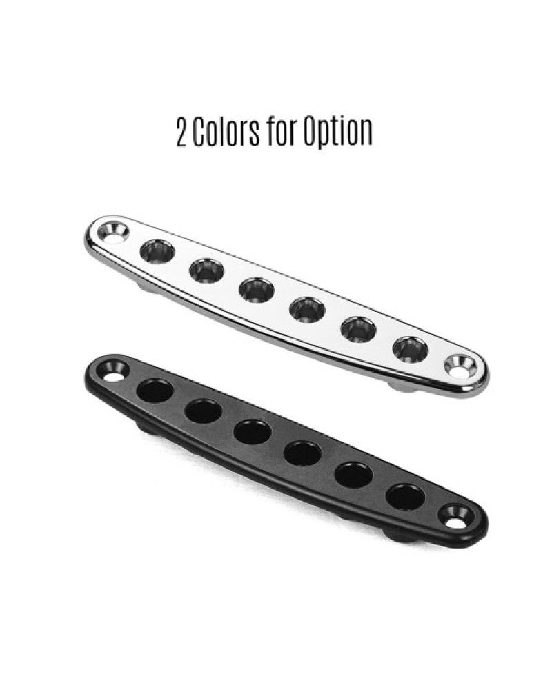 Electric Guitar Parts Metal Bridge String Through Body Ferrules Bushing Plate for Guitar Replacement