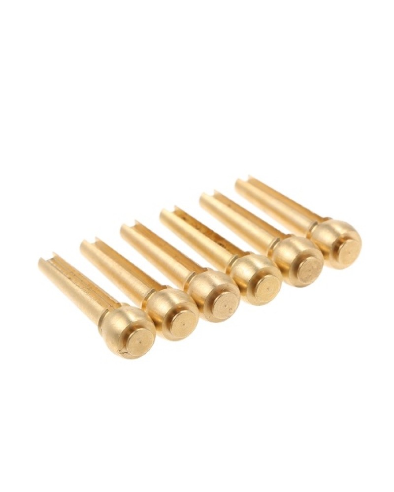 6pcs Metal Acoustic Guitar Bridge Pins Brass Guitar Strings Fixed Cone String Pins String Nails