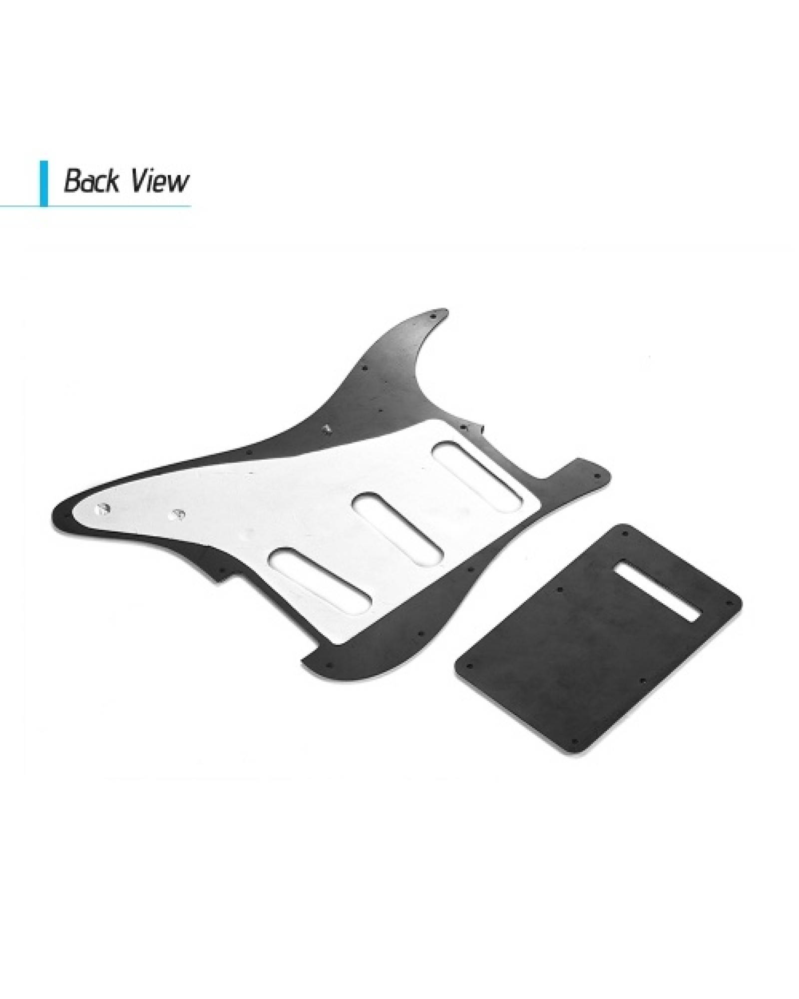 SSS Electric Guitar Pickguard Set with Back Plate Screws Pick Guard for American ST Style Guitars Blue Pearl