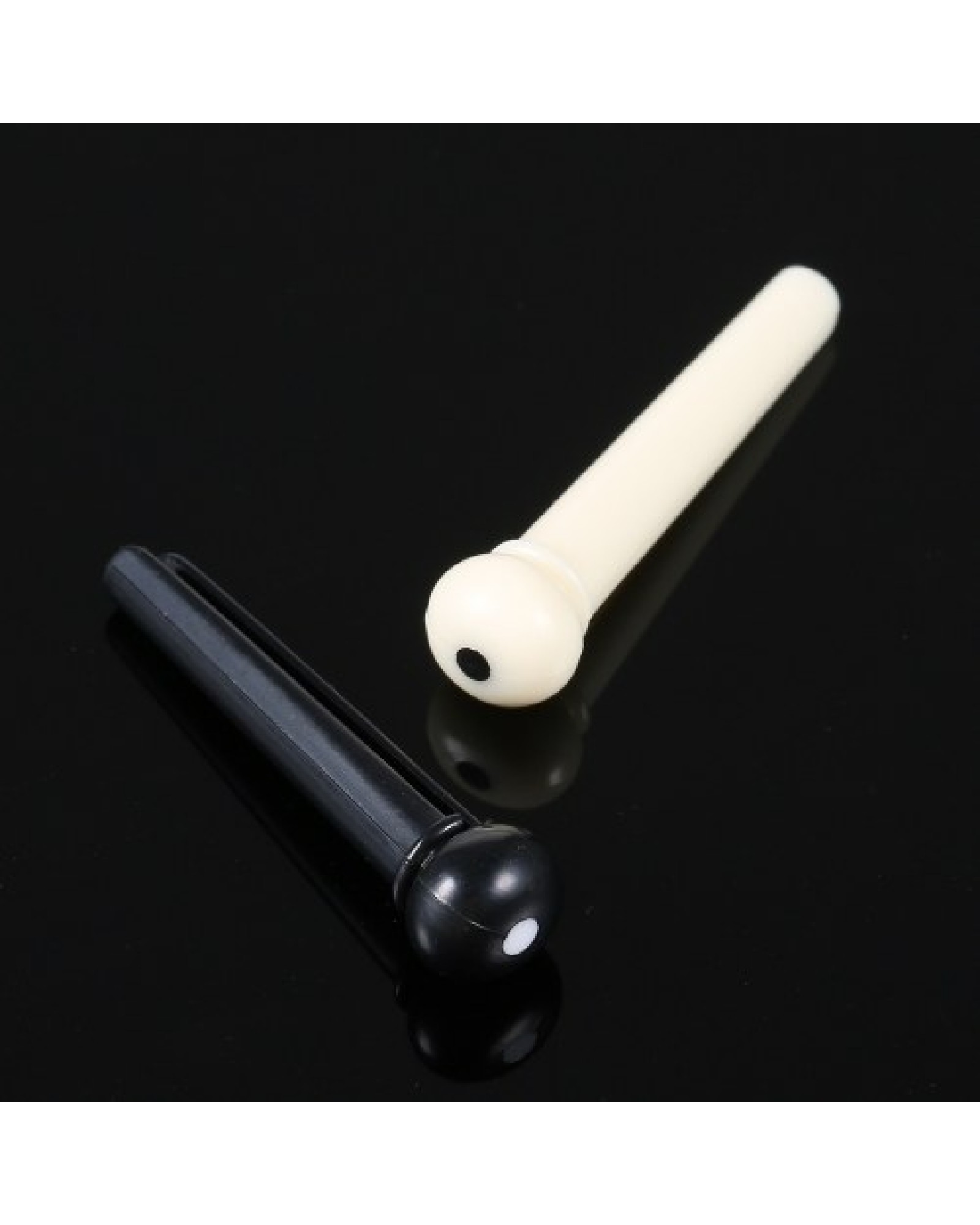 Plastic Acoustic Guitar Bridge Pin Bridge Saddle And Nut String Pin White