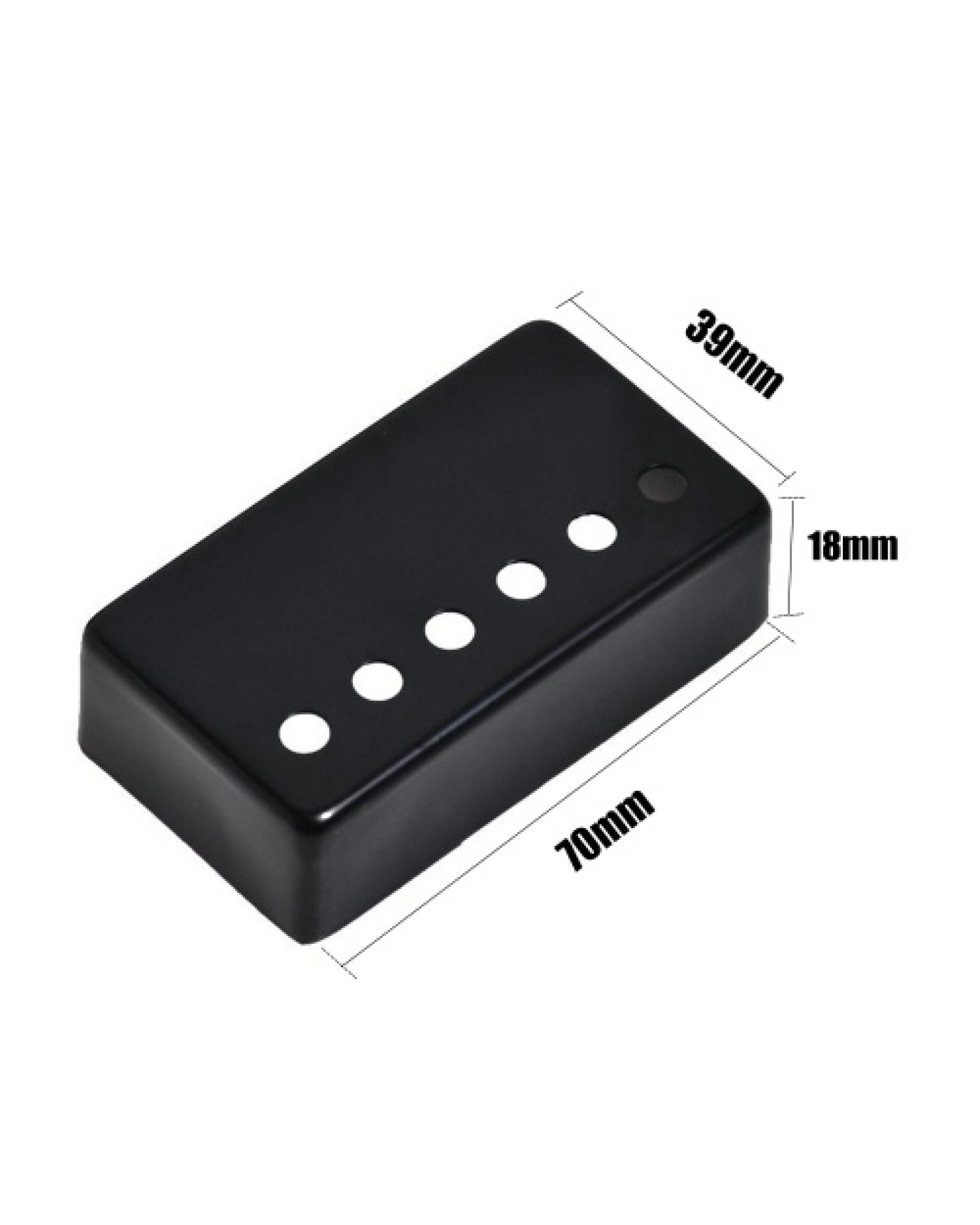2Pcs Humbucker Guitar Pickup Cover 50mm + 52mm Pole Spacing Metal LP Guitar Neck Pickup Covers for Electric Guitar