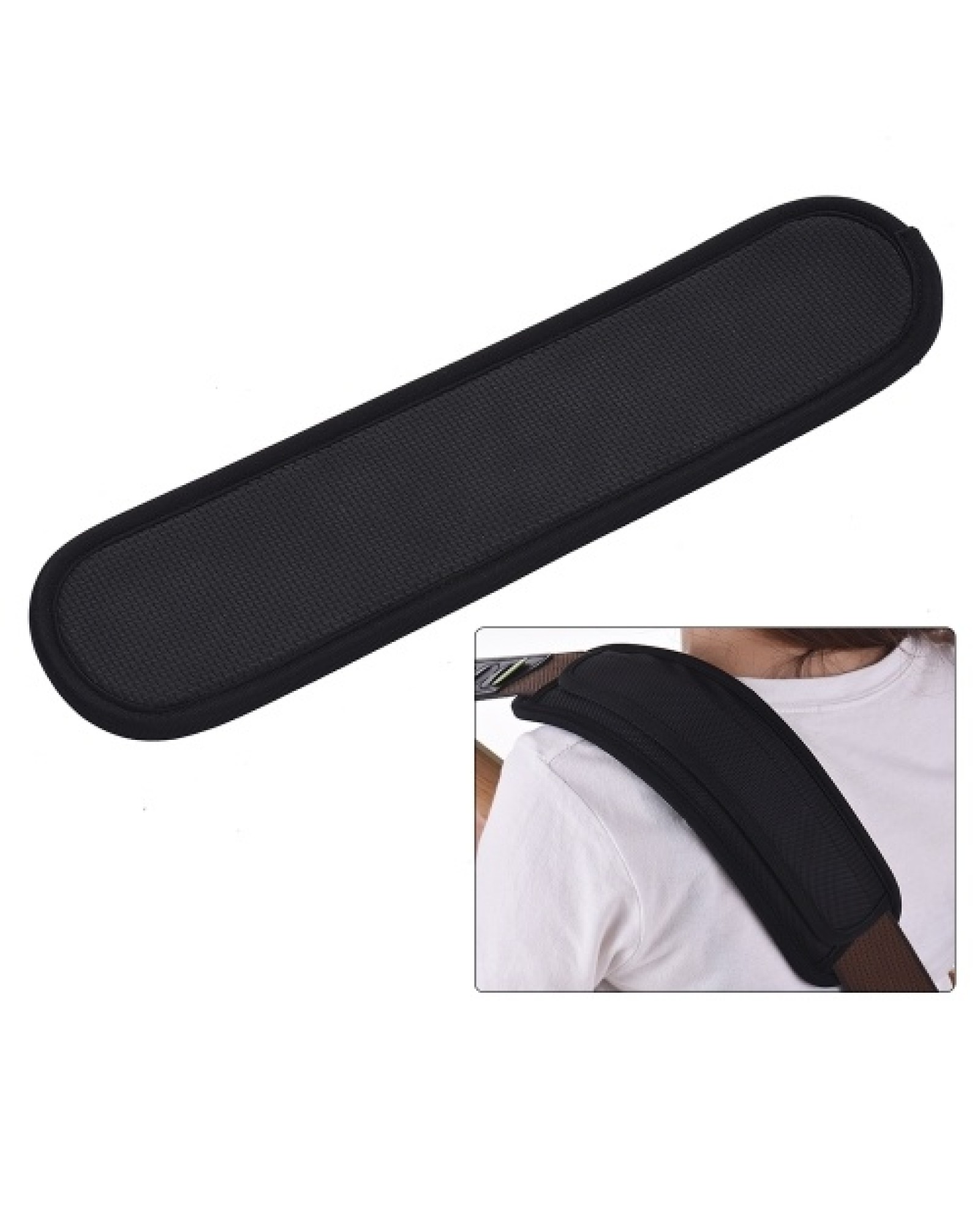 Removable Guitar Strap Shoulder Pad Anti-slip Comfortable for Acoustic Electric Guitar Bass for Computer Camera Bags Travel Back