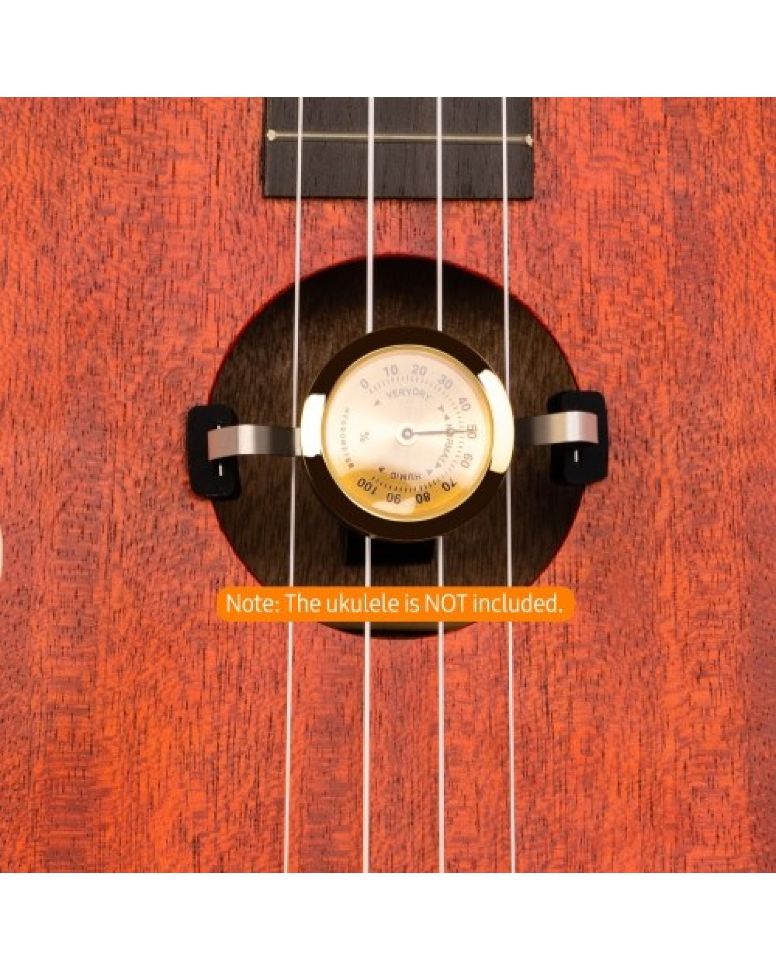 Guitto GHD-02 Universal Ukulele Humidifier Pointer Dial Portable Soundhole Hygrometer Clip Type Uku Humidity Control System Main
